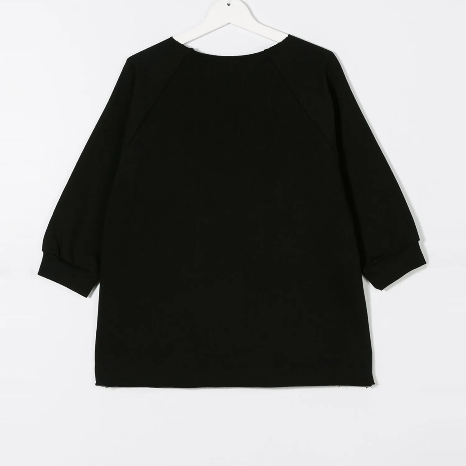 Felpa Girl Nera Strass