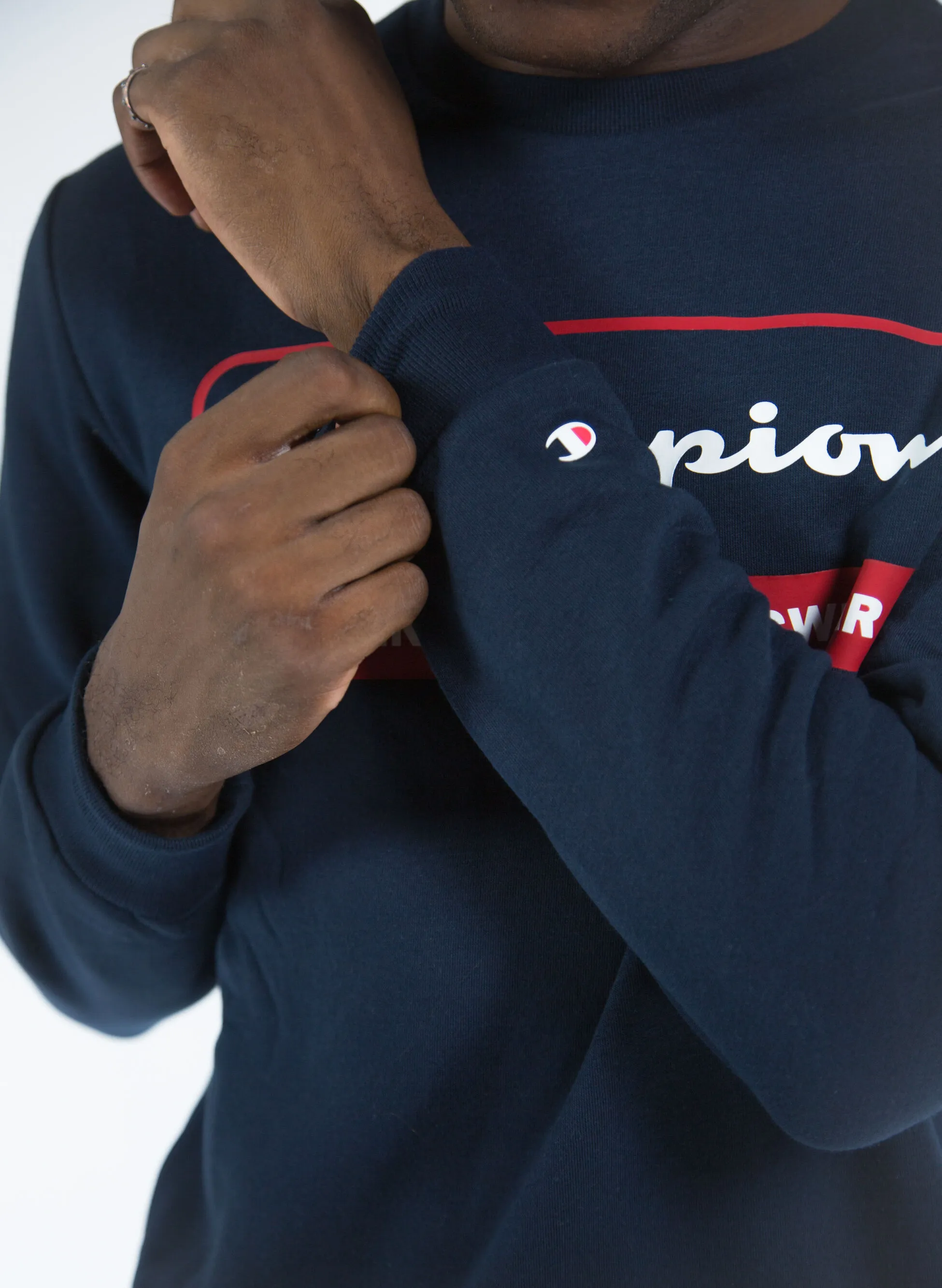 felpa girocollo con logo