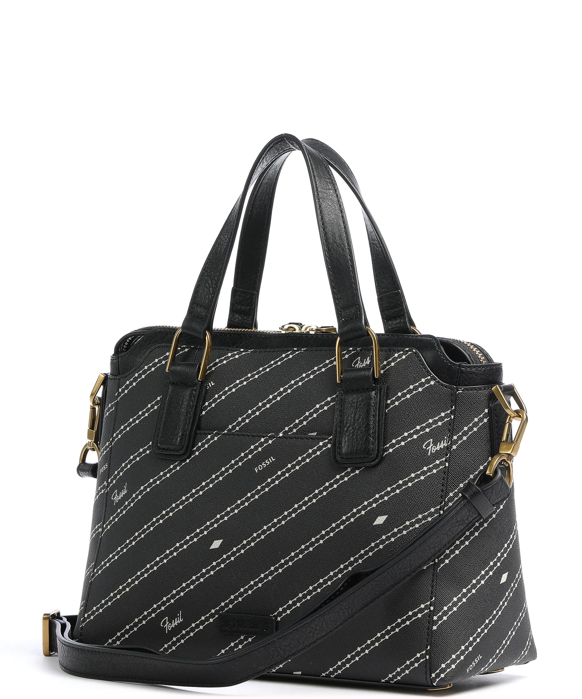  Fossil Jacqueline Borsa a mano pelle sintetica nero  