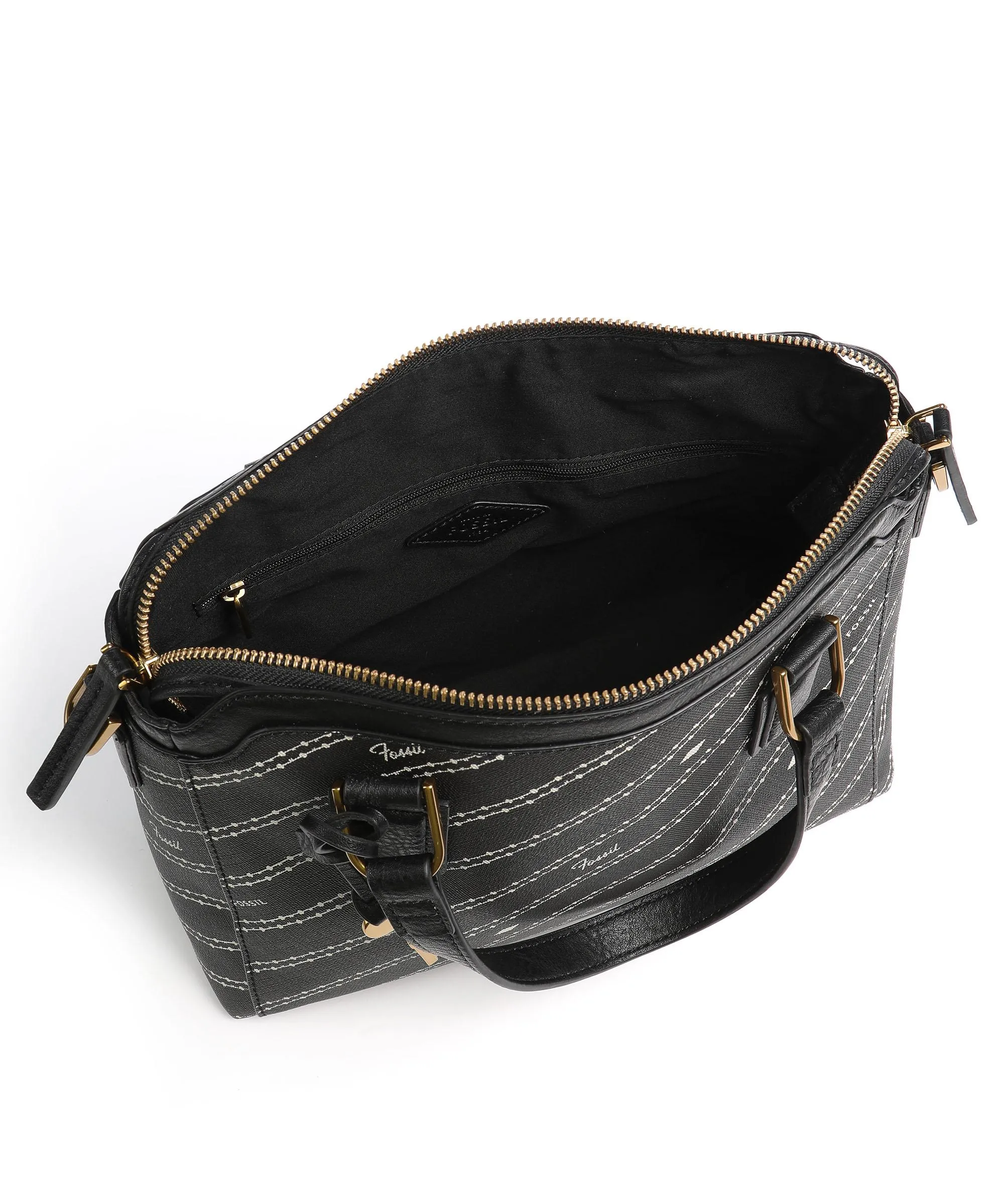  Fossil Jacqueline Borsa a mano pelle sintetica nero  