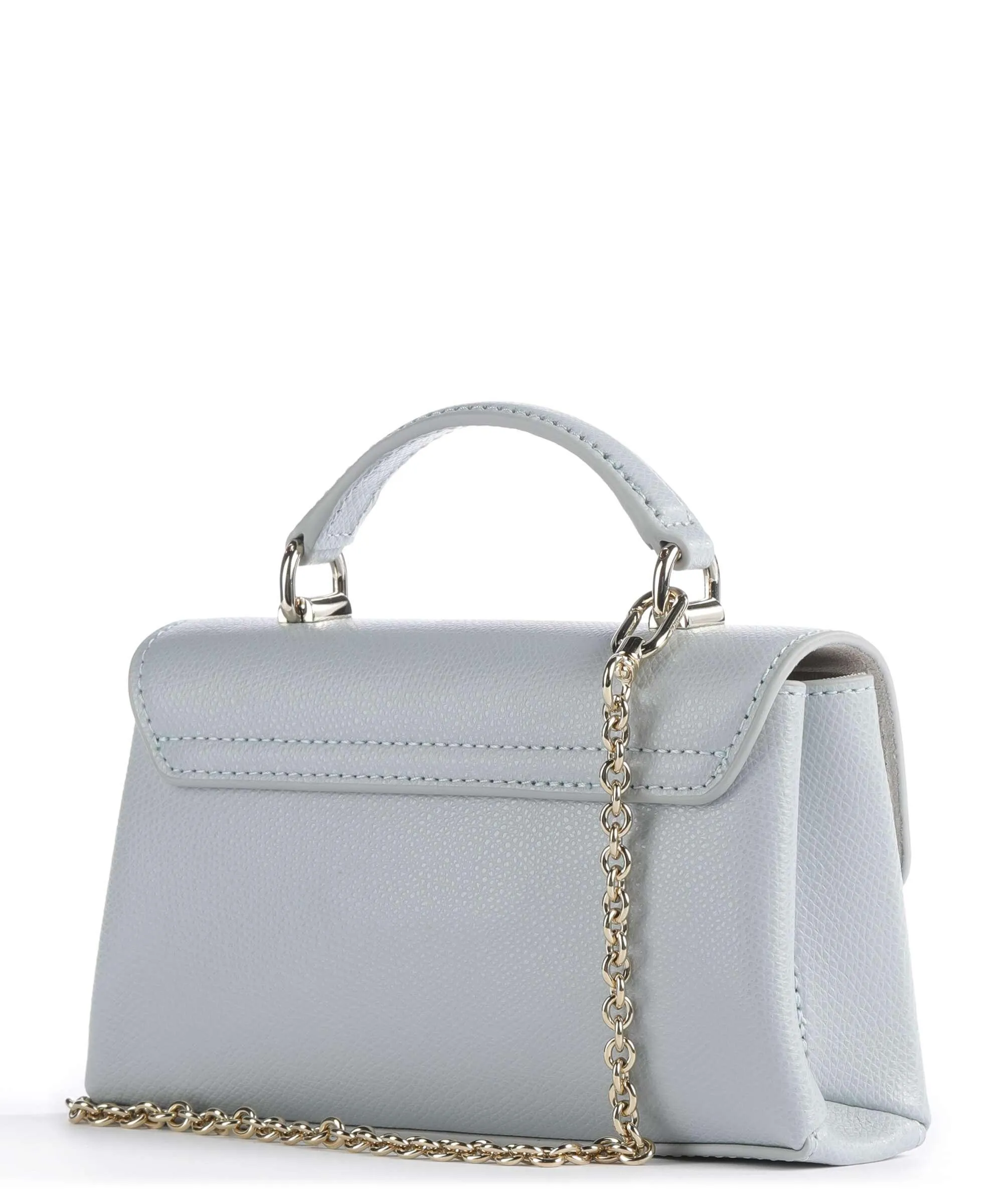  Furla 1927 Mini Borsa a tracolla pelle granulata blu chiaro  