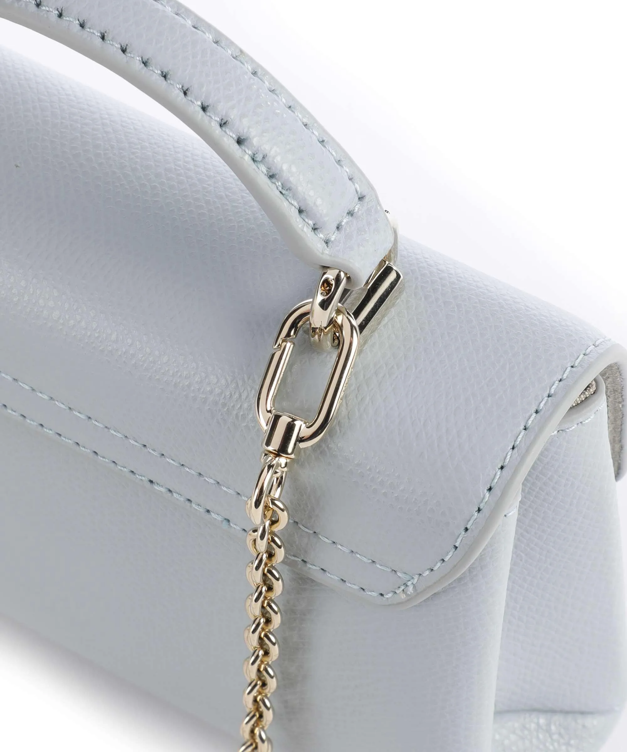  Furla 1927 Mini Borsa a tracolla pelle granulata blu chiaro  