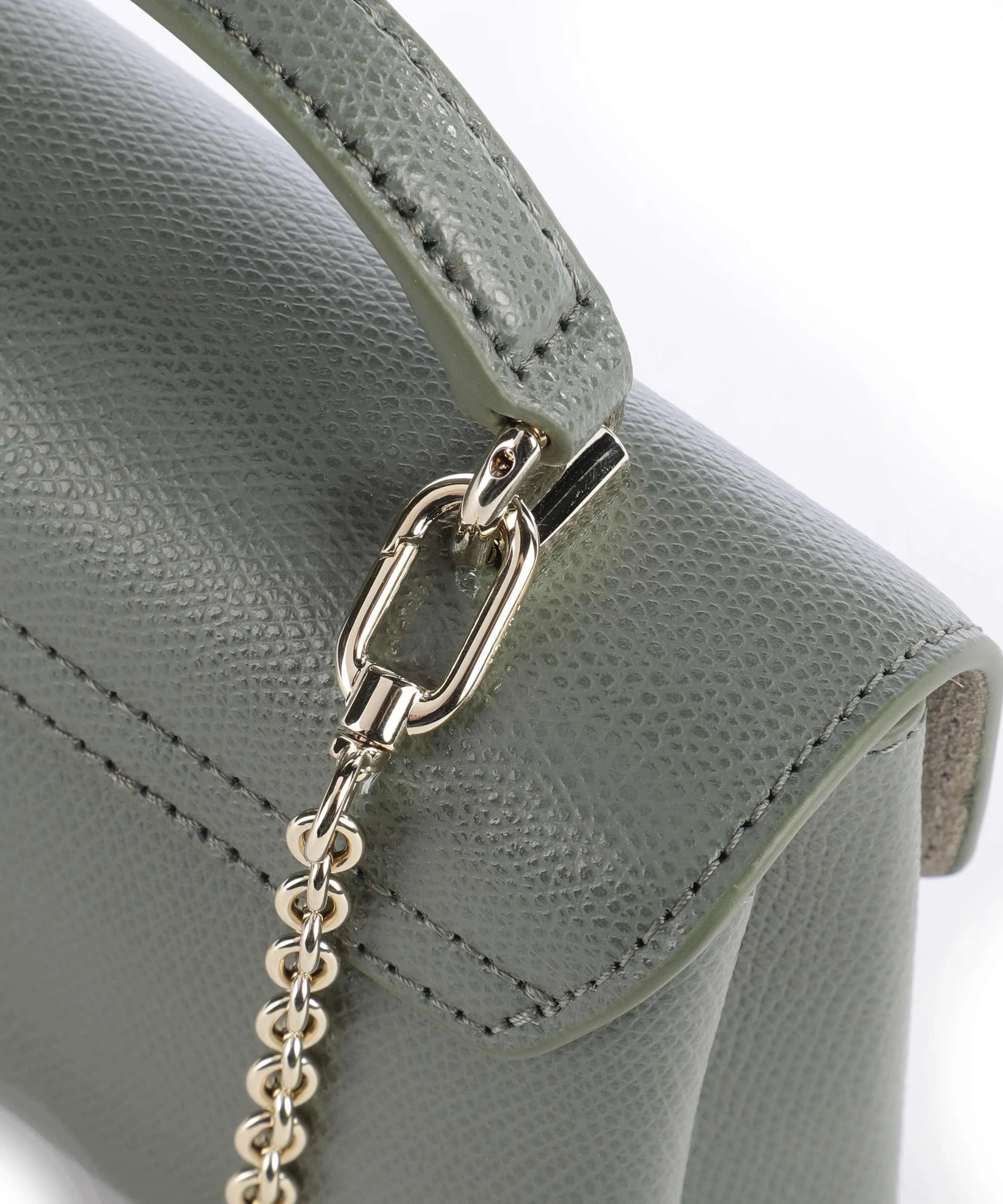  Furla 1927 Mini Borsa a tracolla pelle granulata verde scuro  