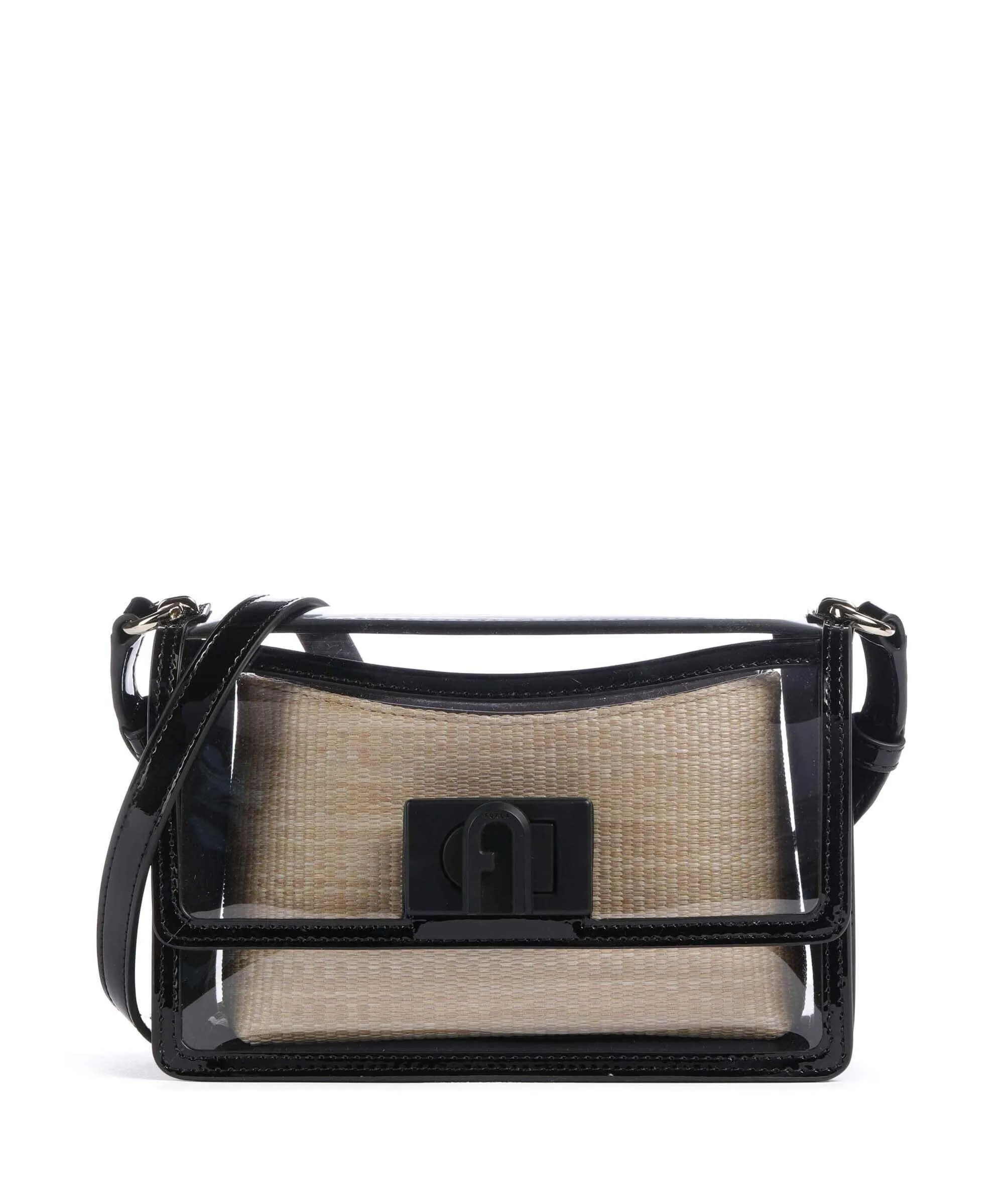  Furla 1927 Mini Borsa a tracolla plastica nero  