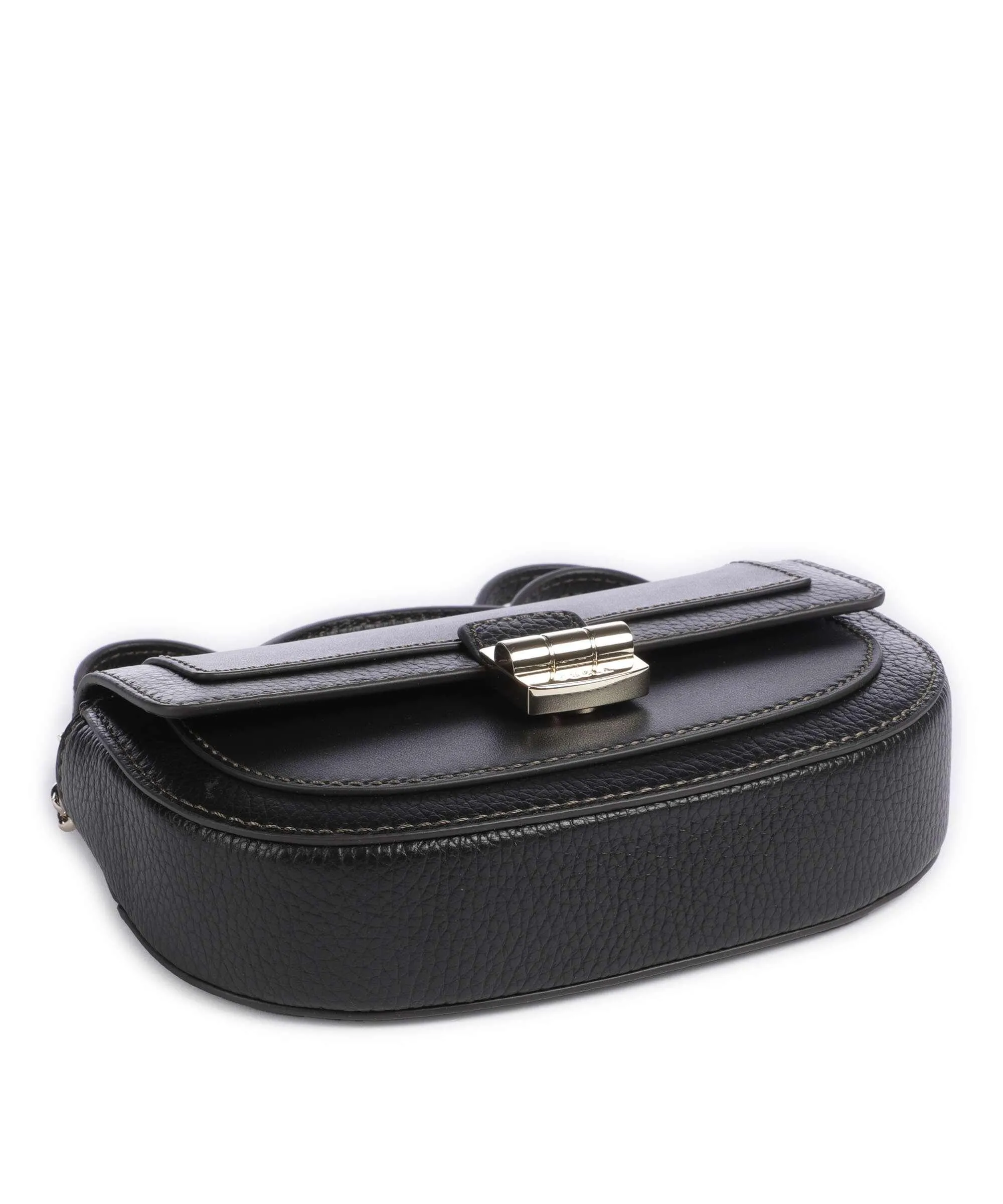  Furla Club 2 Mini Borsa a tracolla pelle granulata nero  
