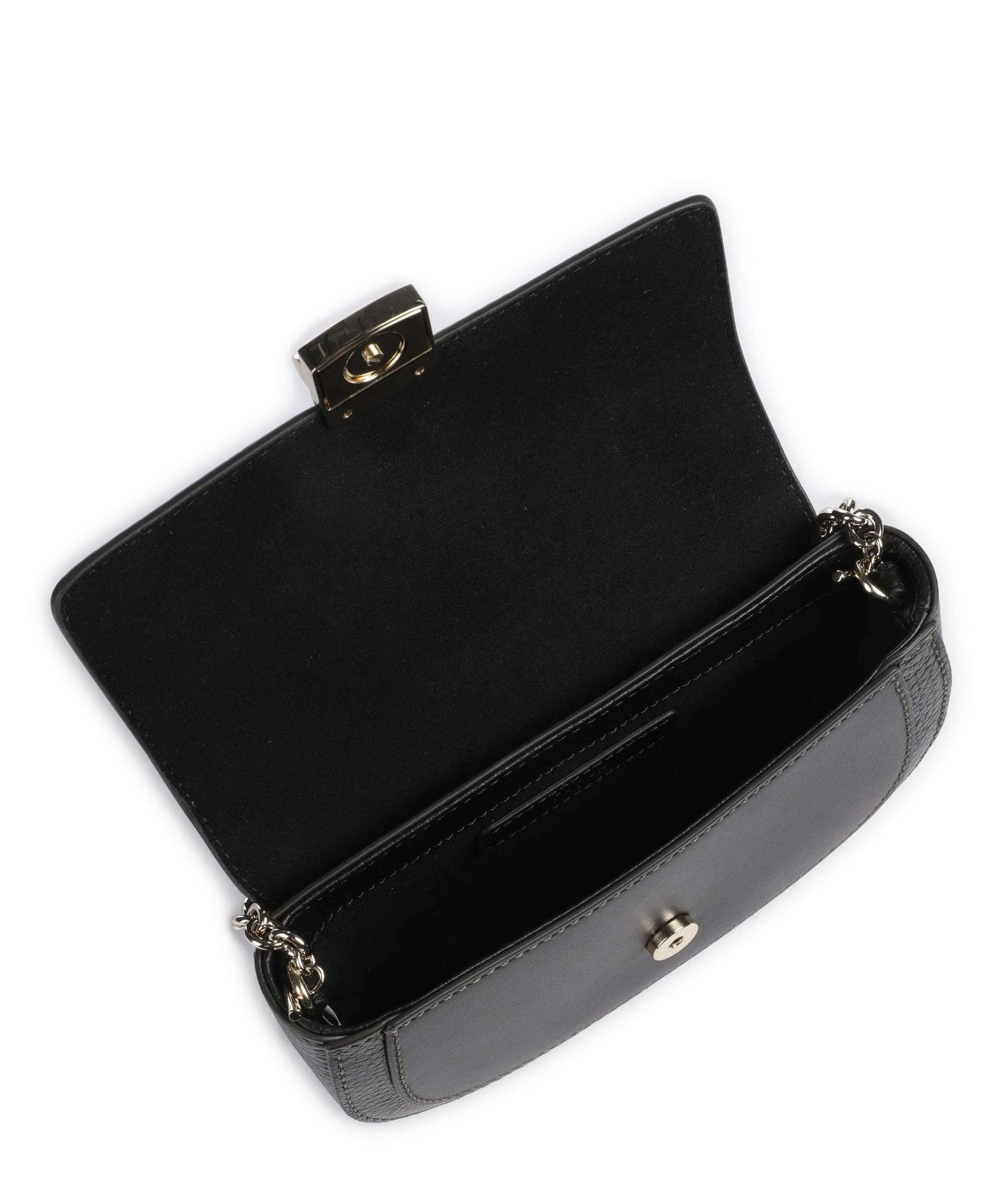  Furla Club 2 Mini Borsa a tracolla pelle granulata nero  