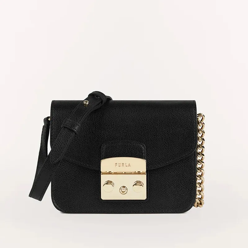 Furla METROPOLIS MINI borsa a bandoliera nero
