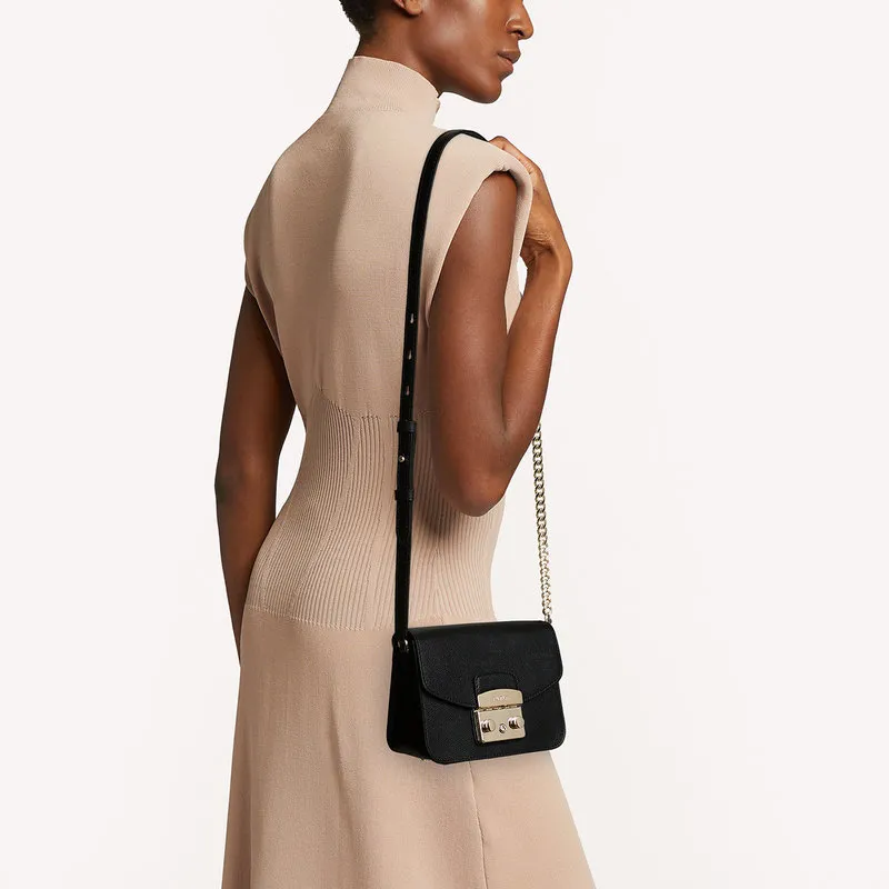Furla METROPOLIS MINI borsa a bandoliera nero
