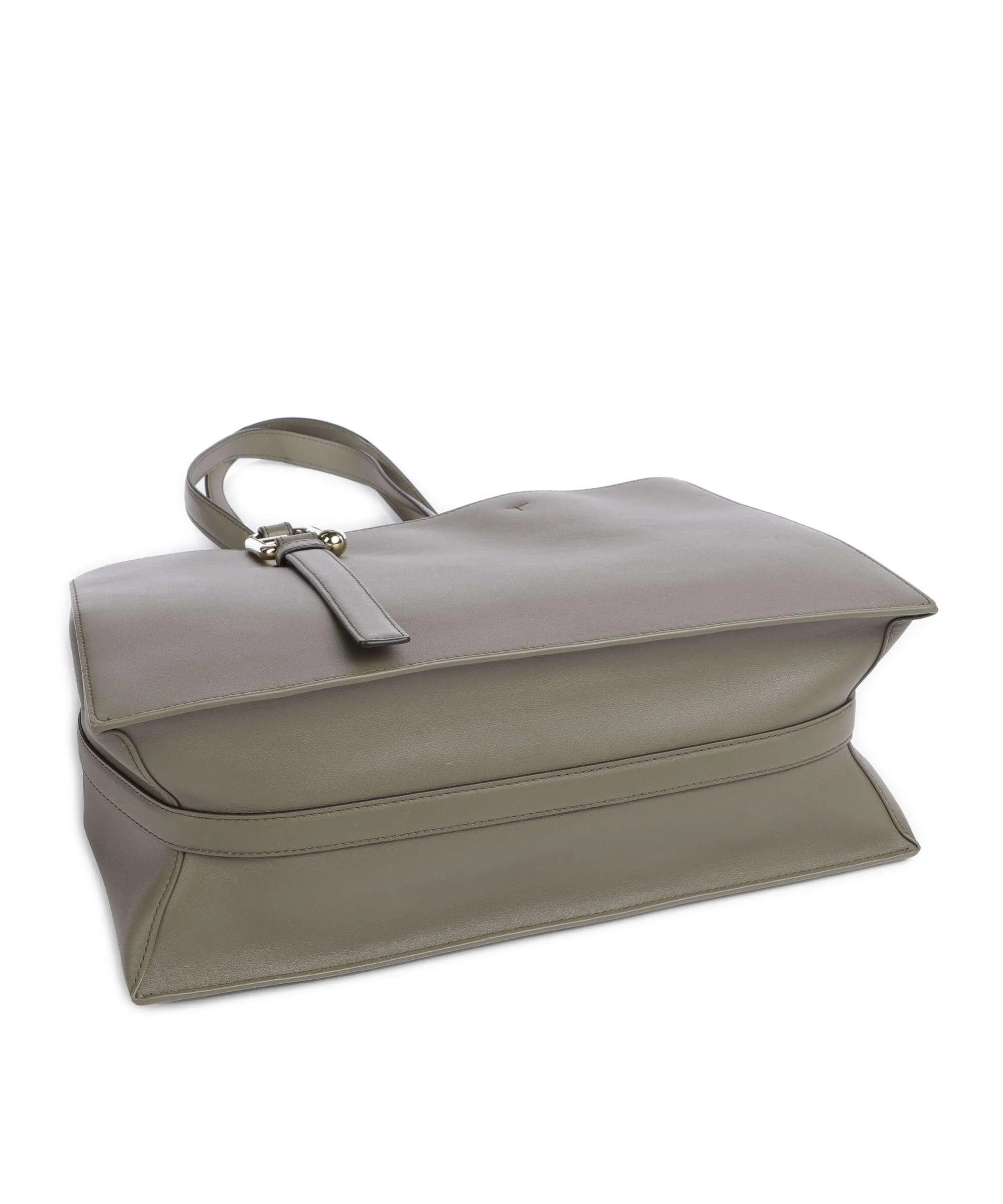  Furla Nuvola L Borsa shopper pelle a grana fine cachi  