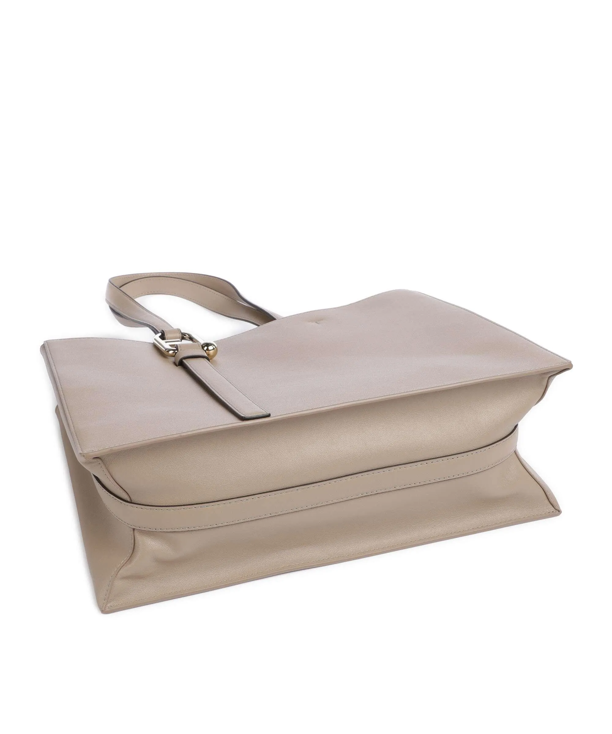  Furla Nuvola L Borsa shopper pelle a grana fine taupe  