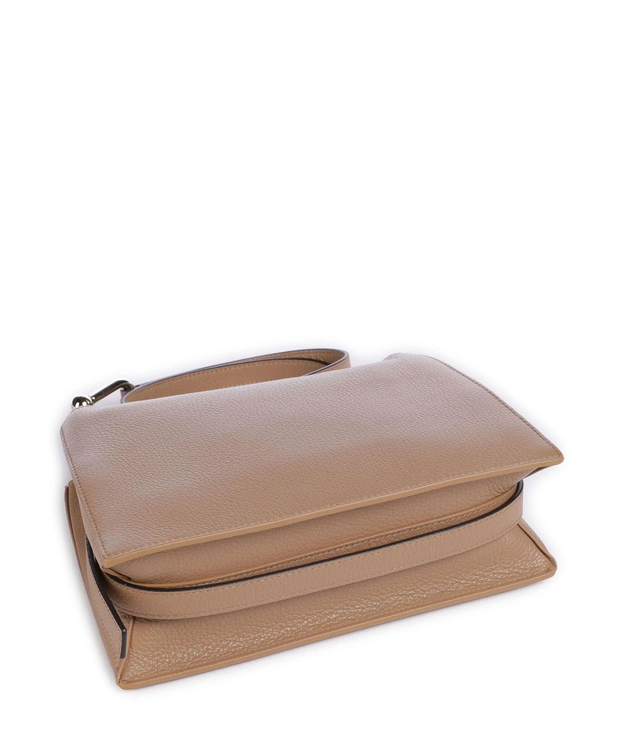  Furla Nuvola S Borsa a tracolla pelle granulata marrone chiaro  