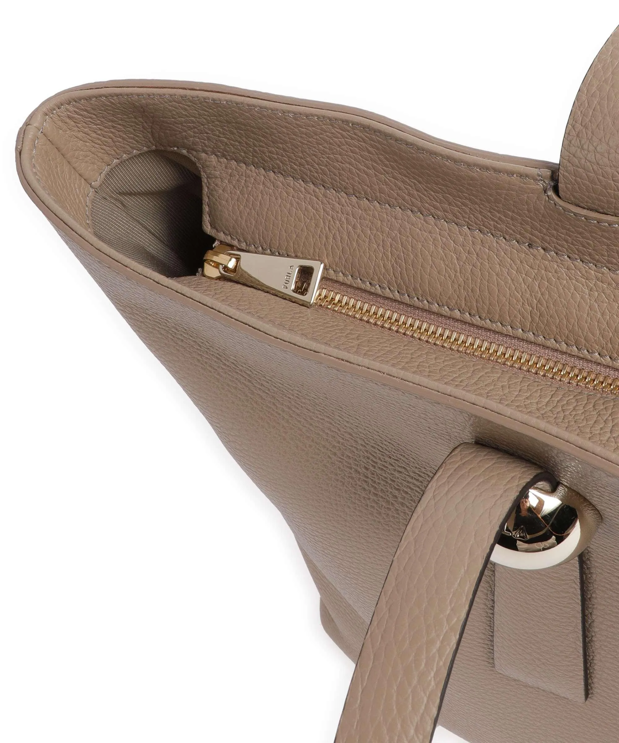  Furla Sfera L Borsa shopper pelle granulata taupe  