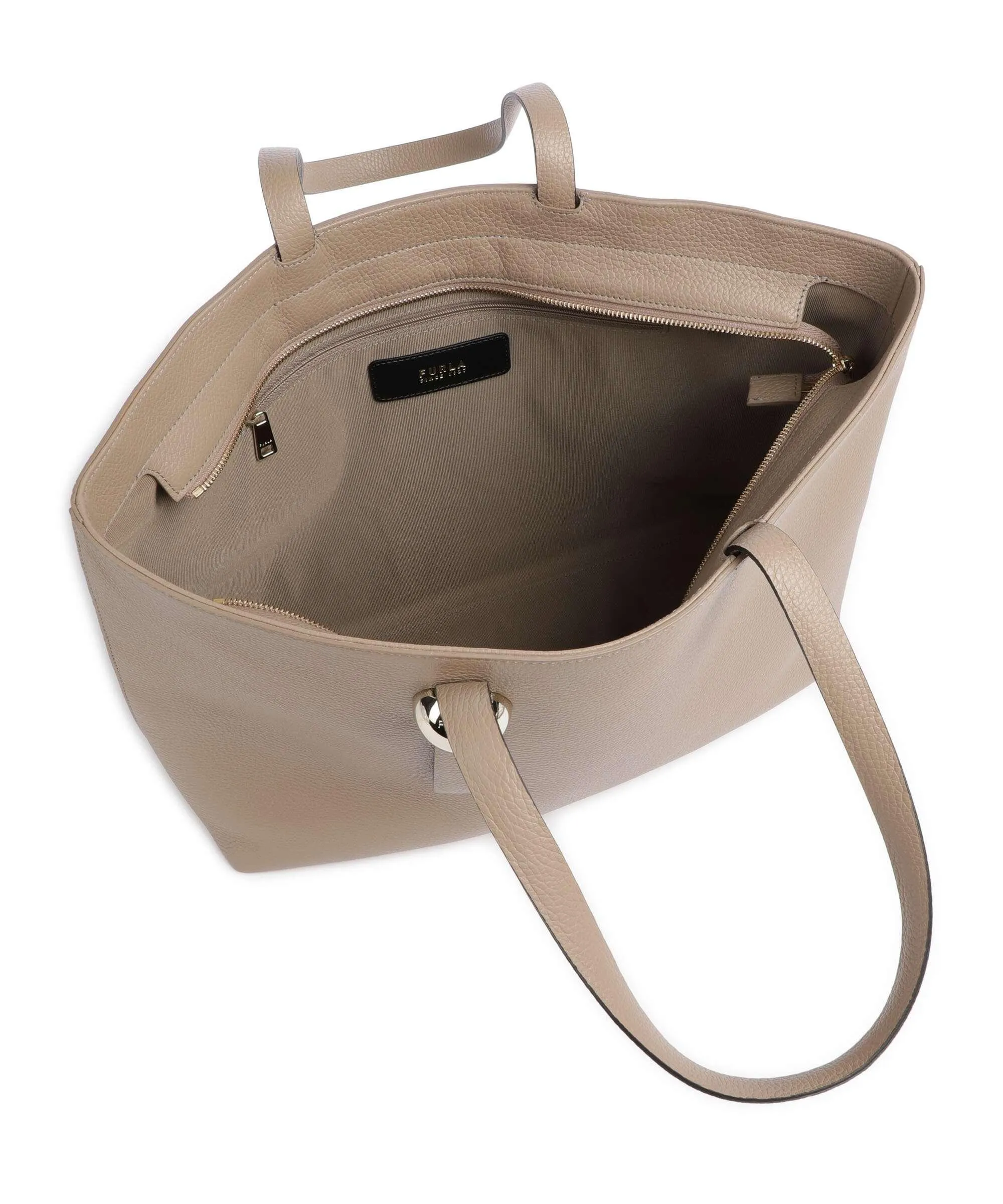  Furla Sfera L Borsa shopper pelle granulata taupe  