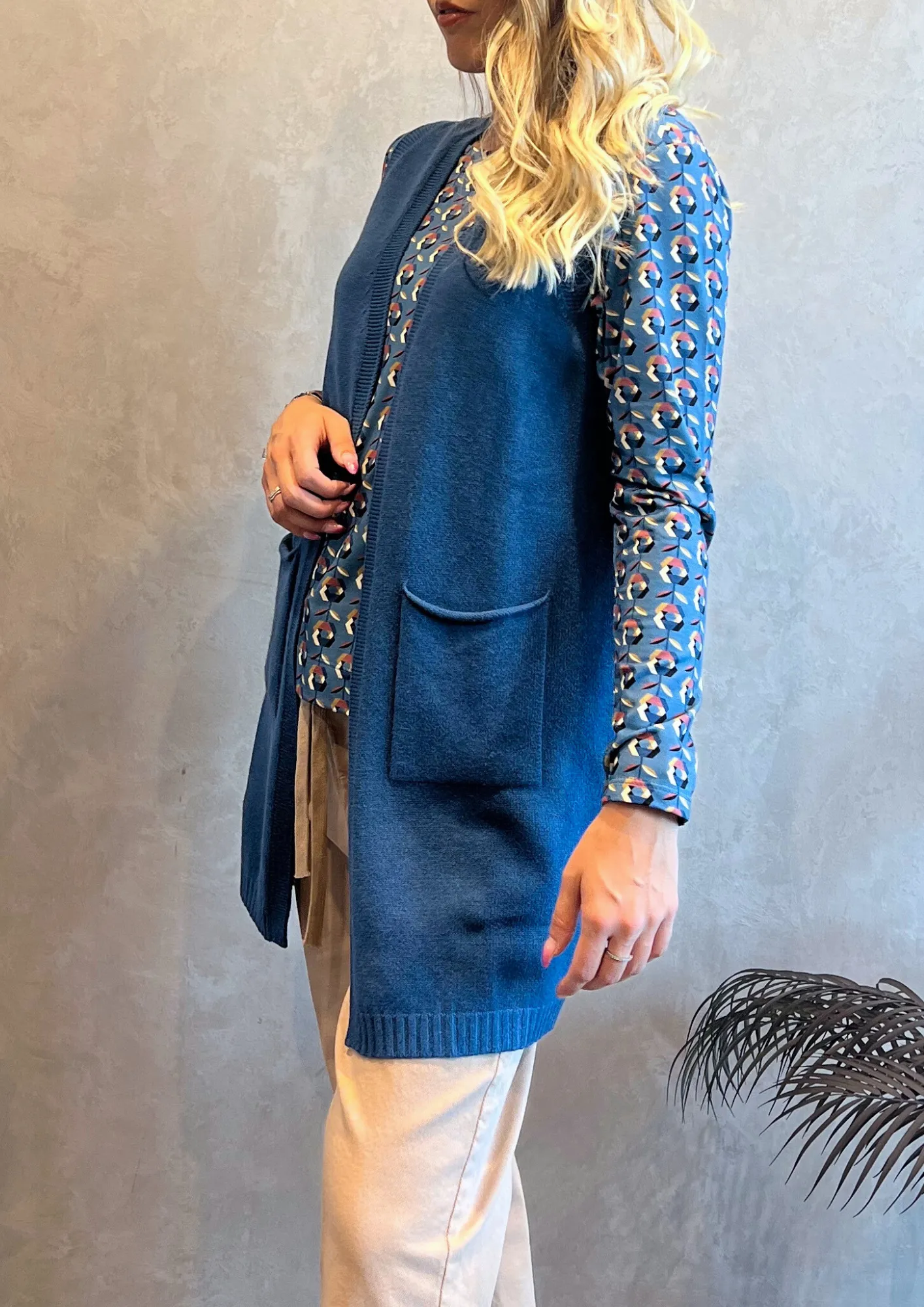 Gilet aperto Dolby con taschine