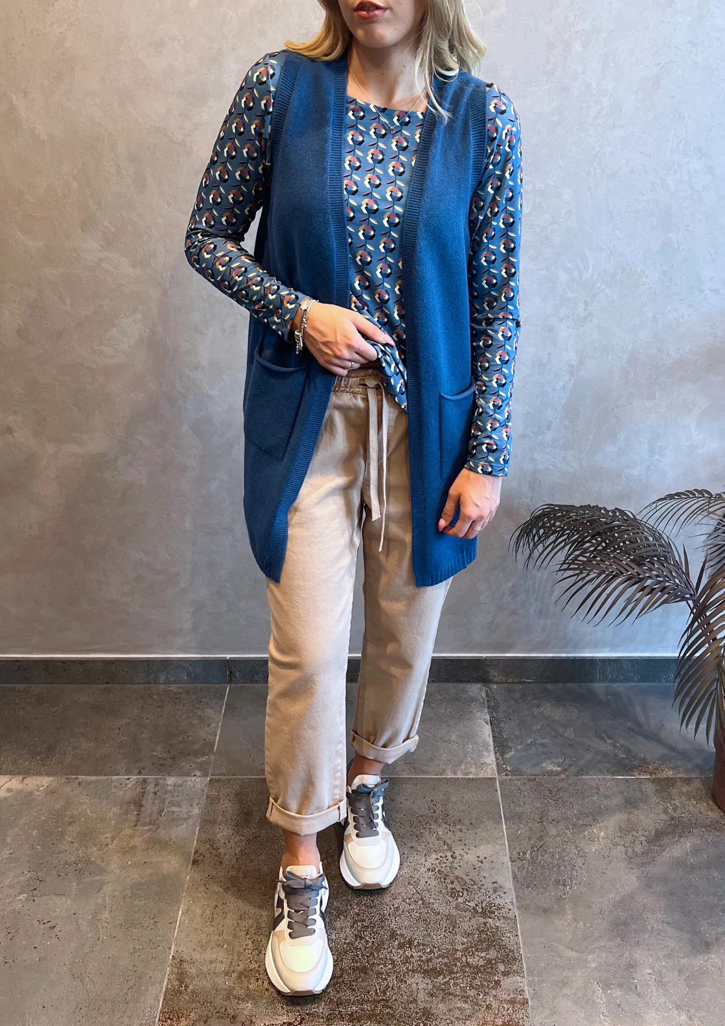 Gilet aperto Dolby con taschine