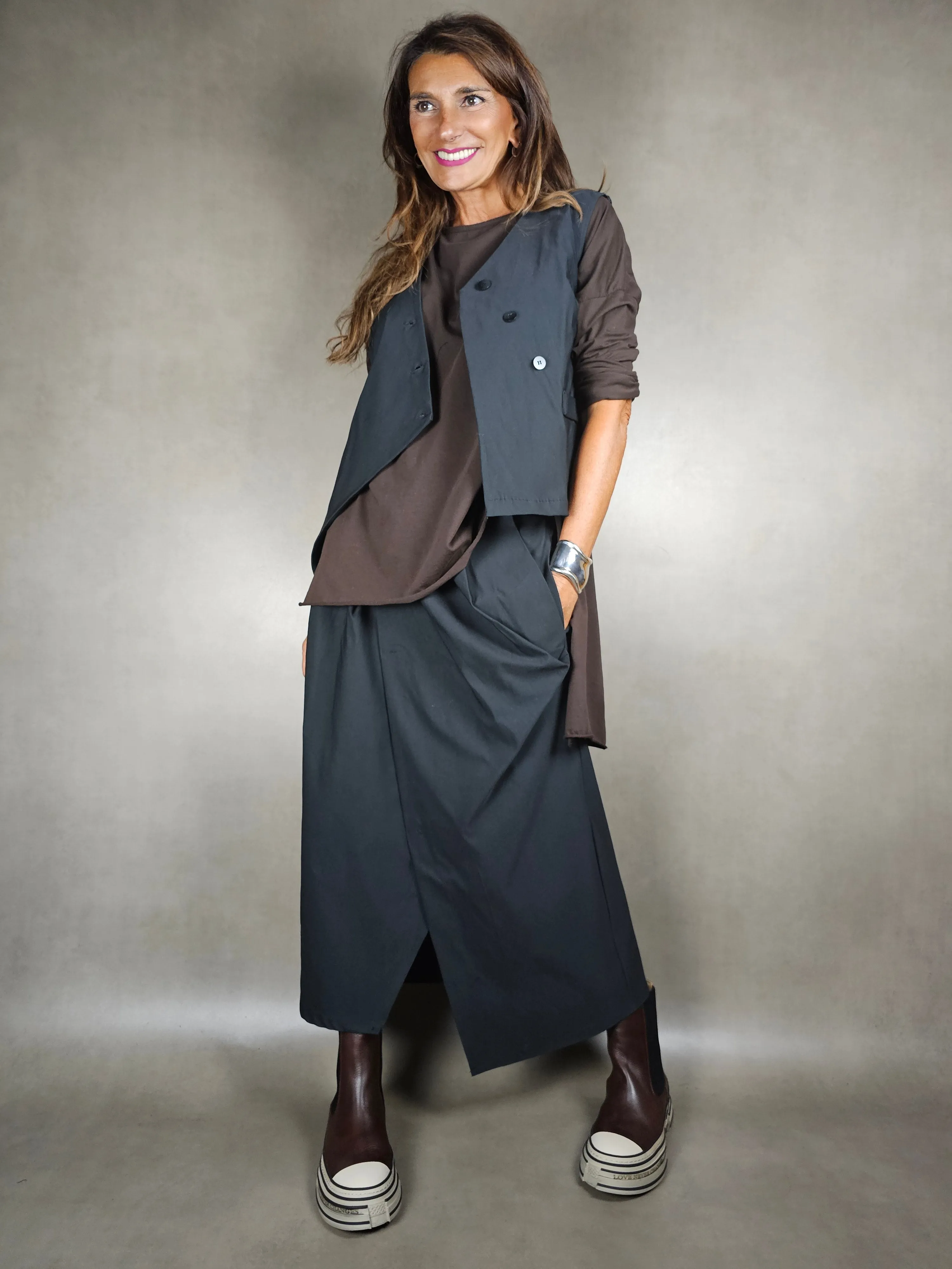 gilet benga tre bottoni 77vi20pl3ea