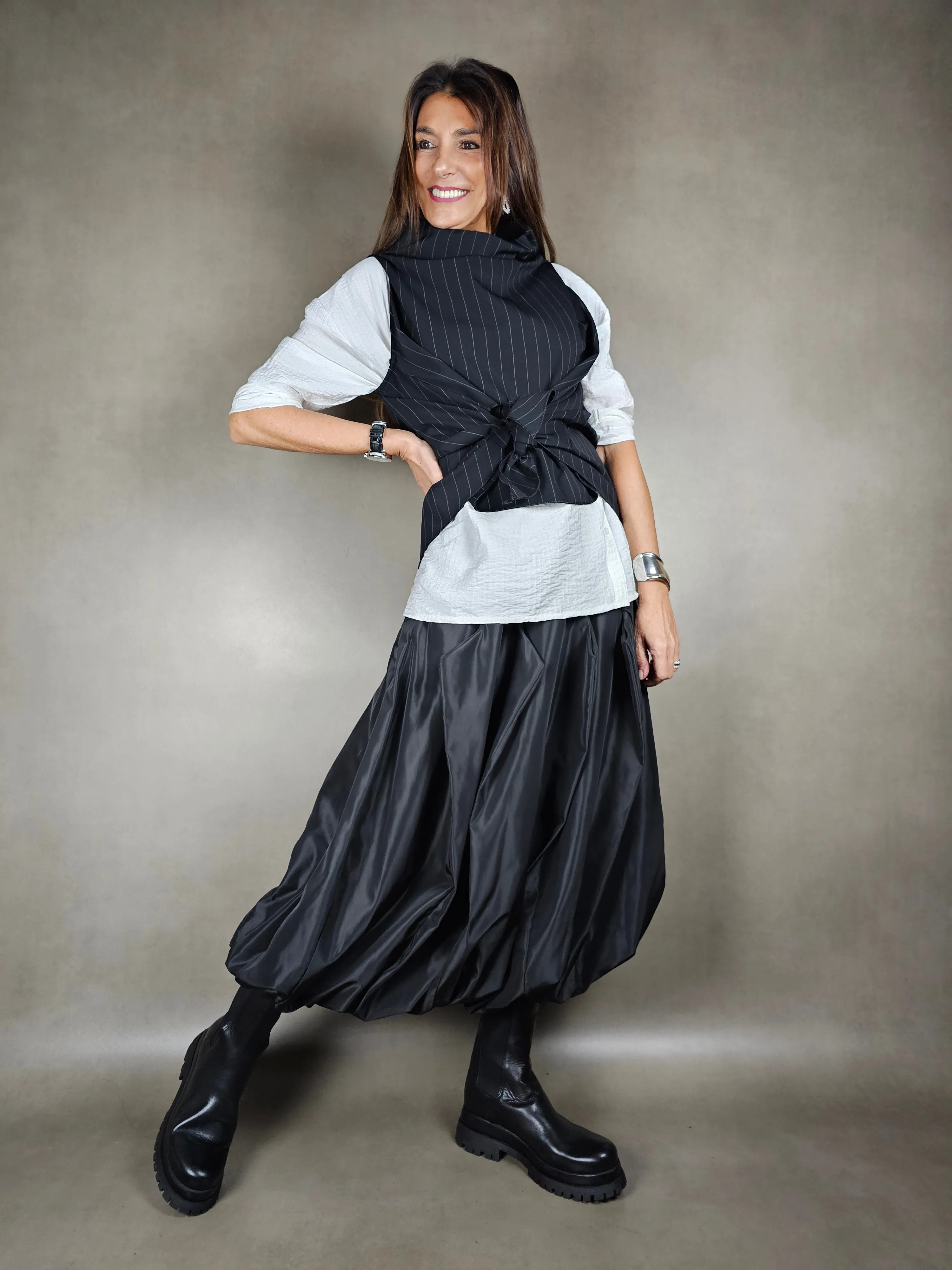 gilet cratere gessato 93ny6ea