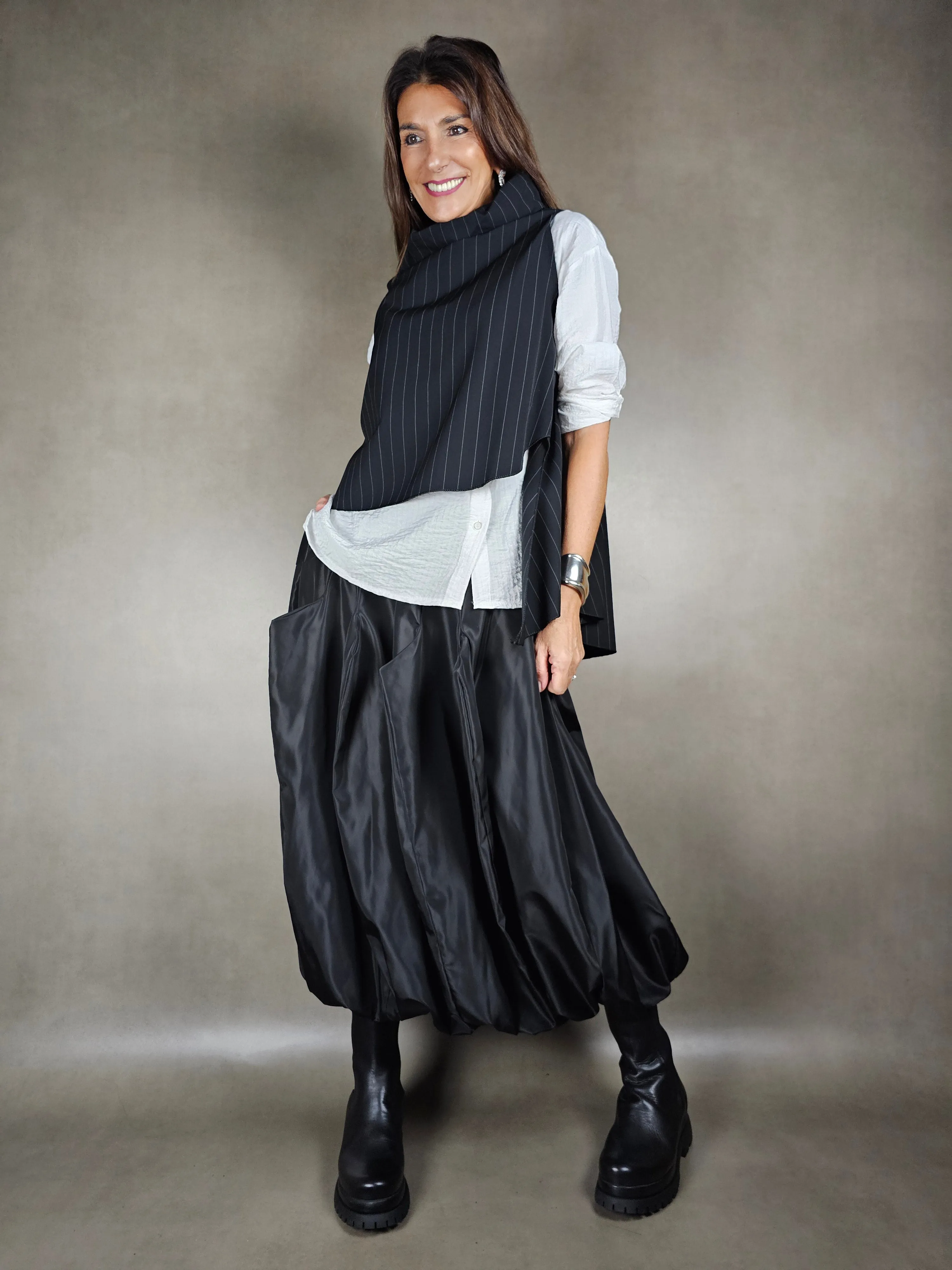 gilet cratere gessato 93ny6ea