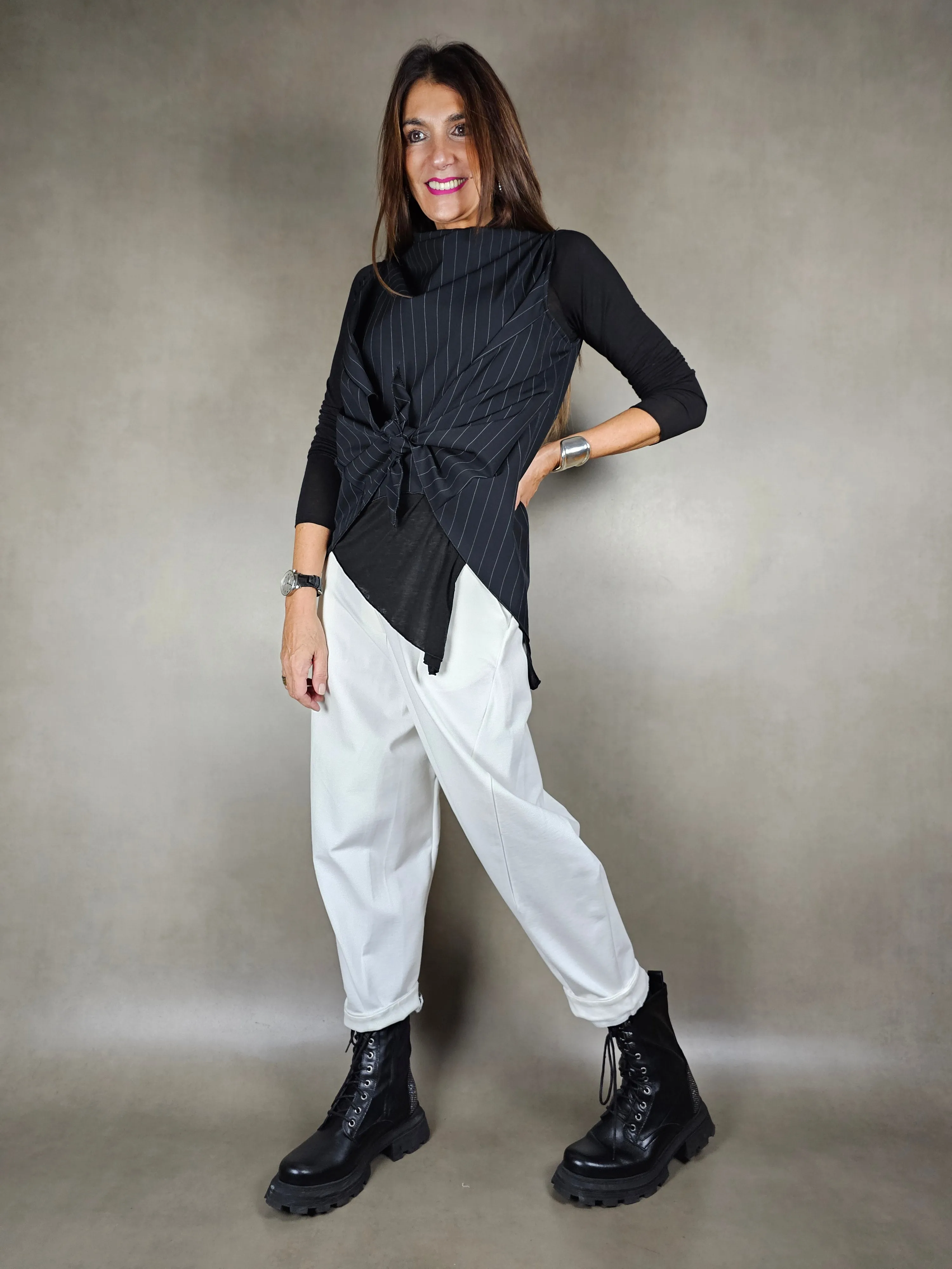 gilet cratere gessato 93ny6ea
