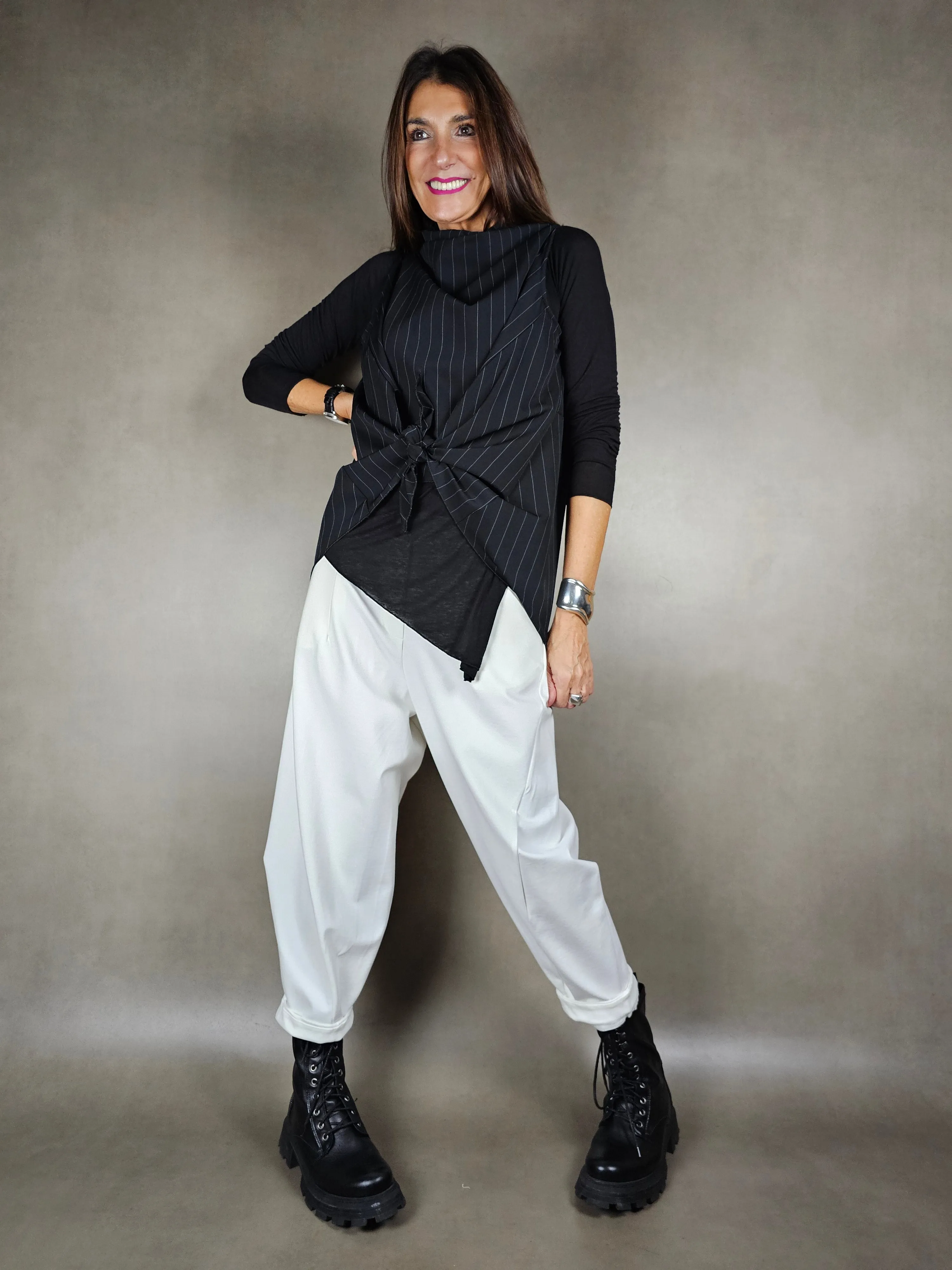 gilet cratere gessato 93ny6ea