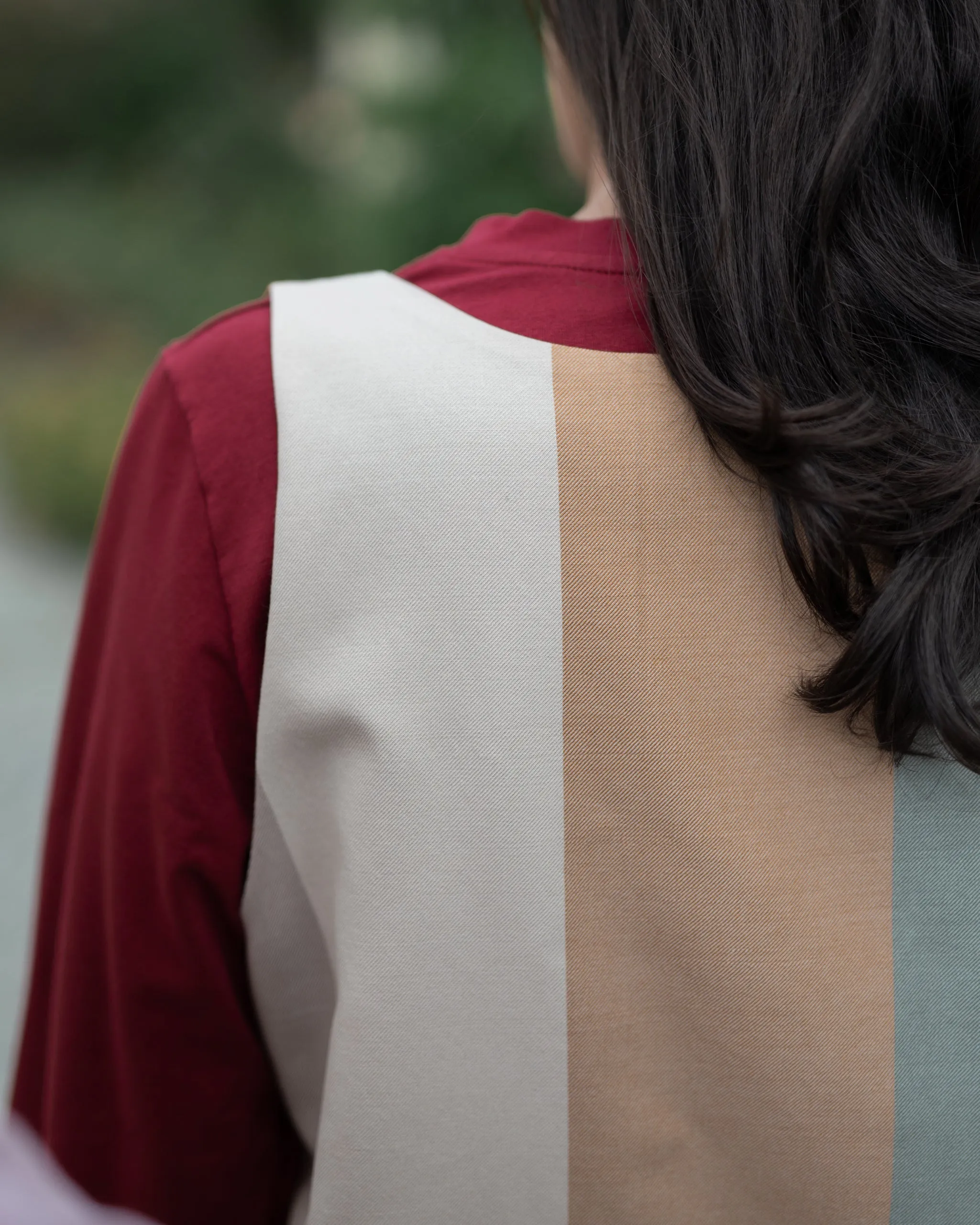 GILET FAZZOLETTO  cotone, lana e lino