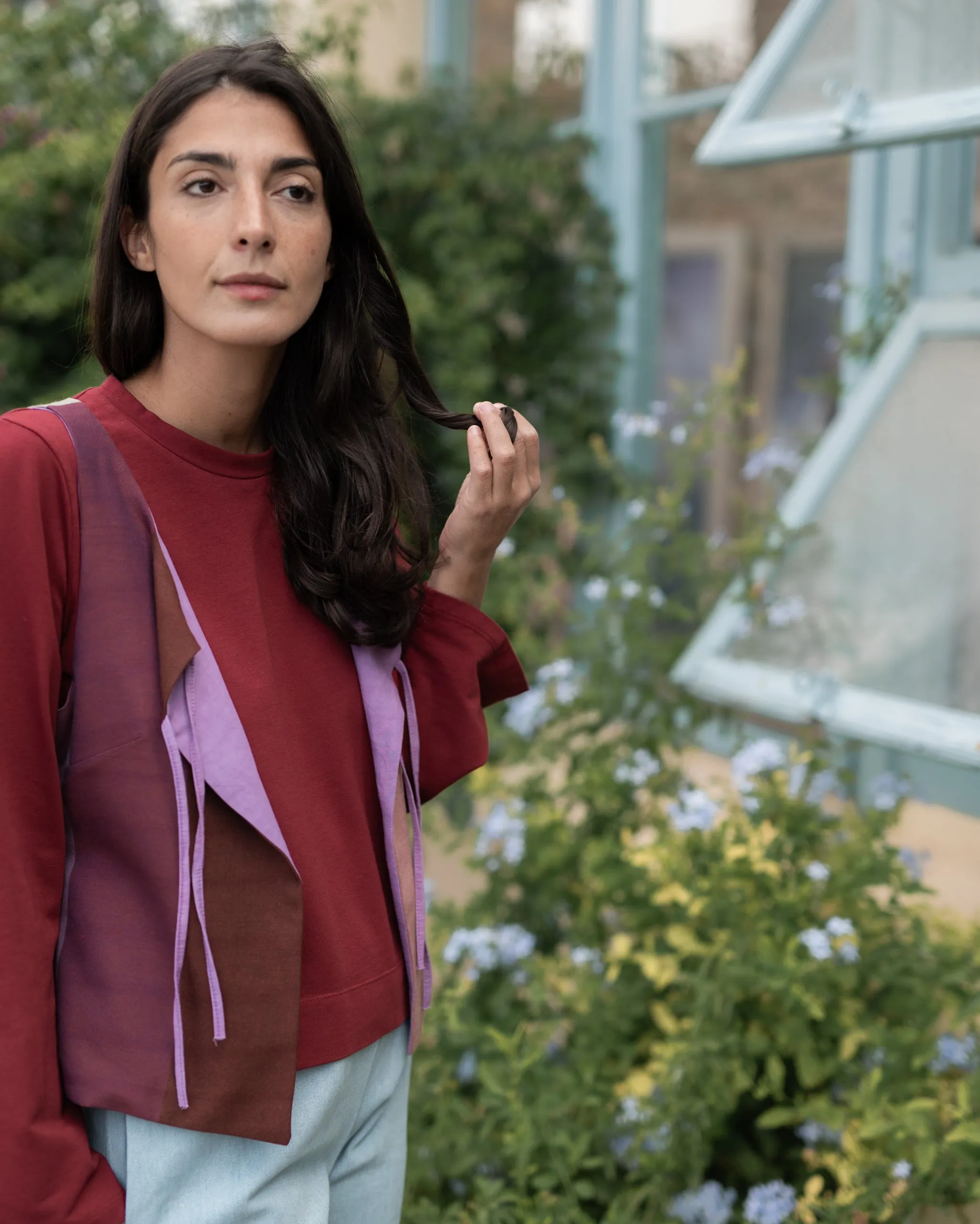 GILET FAZZOLETTO  cotone, lana e lino