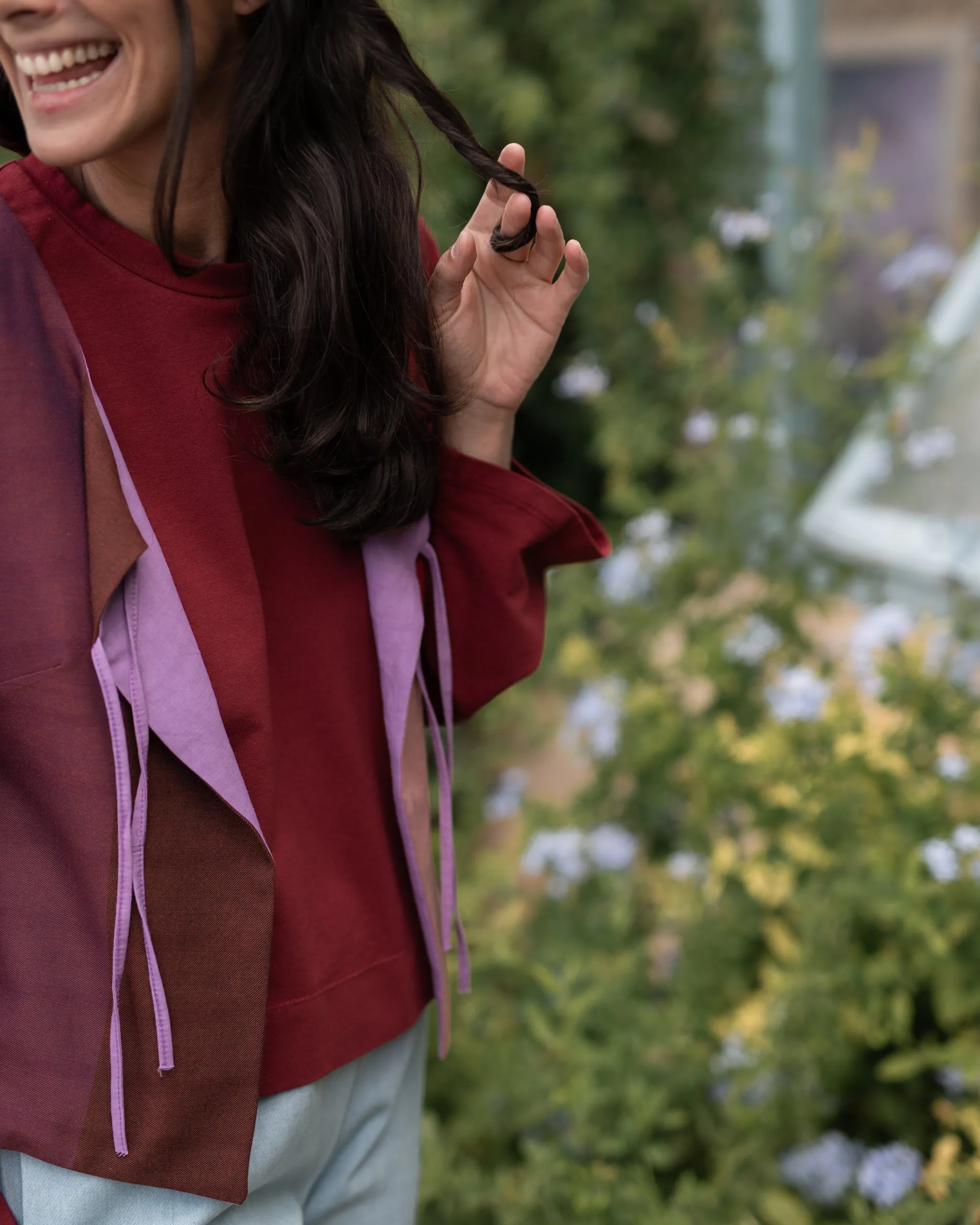 GILET FAZZOLETTO  cotone, lana e lino