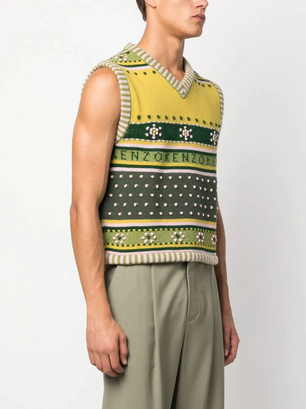 Gilet in maglia Fairisle