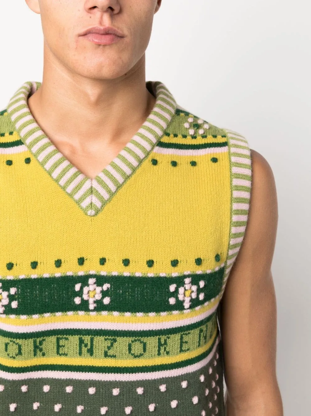 Gilet in maglia Fairisle