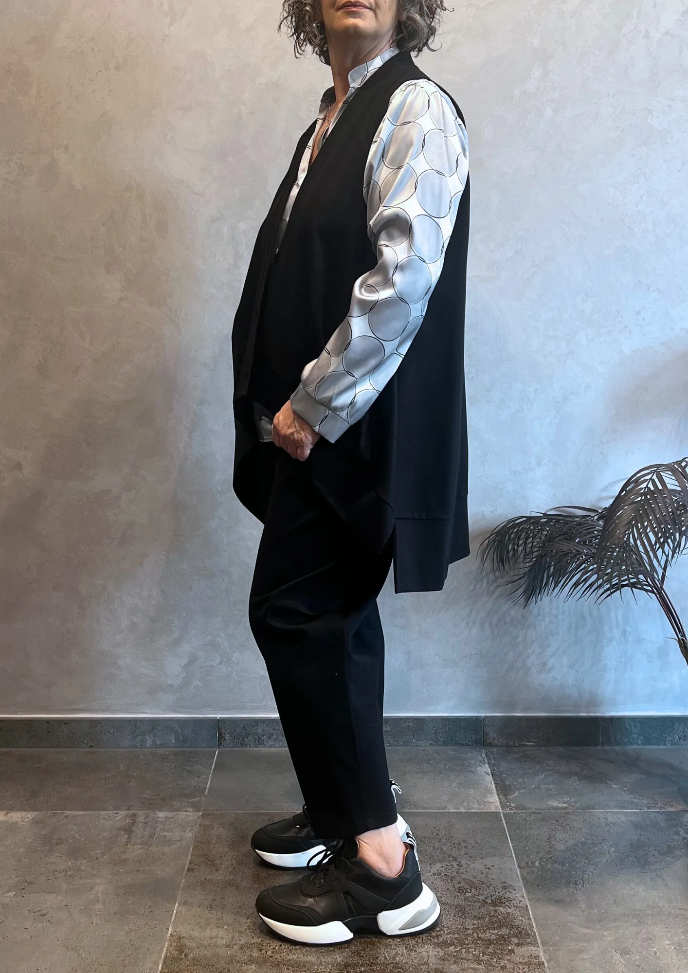 Gilet over asimmetrico Punto Milano