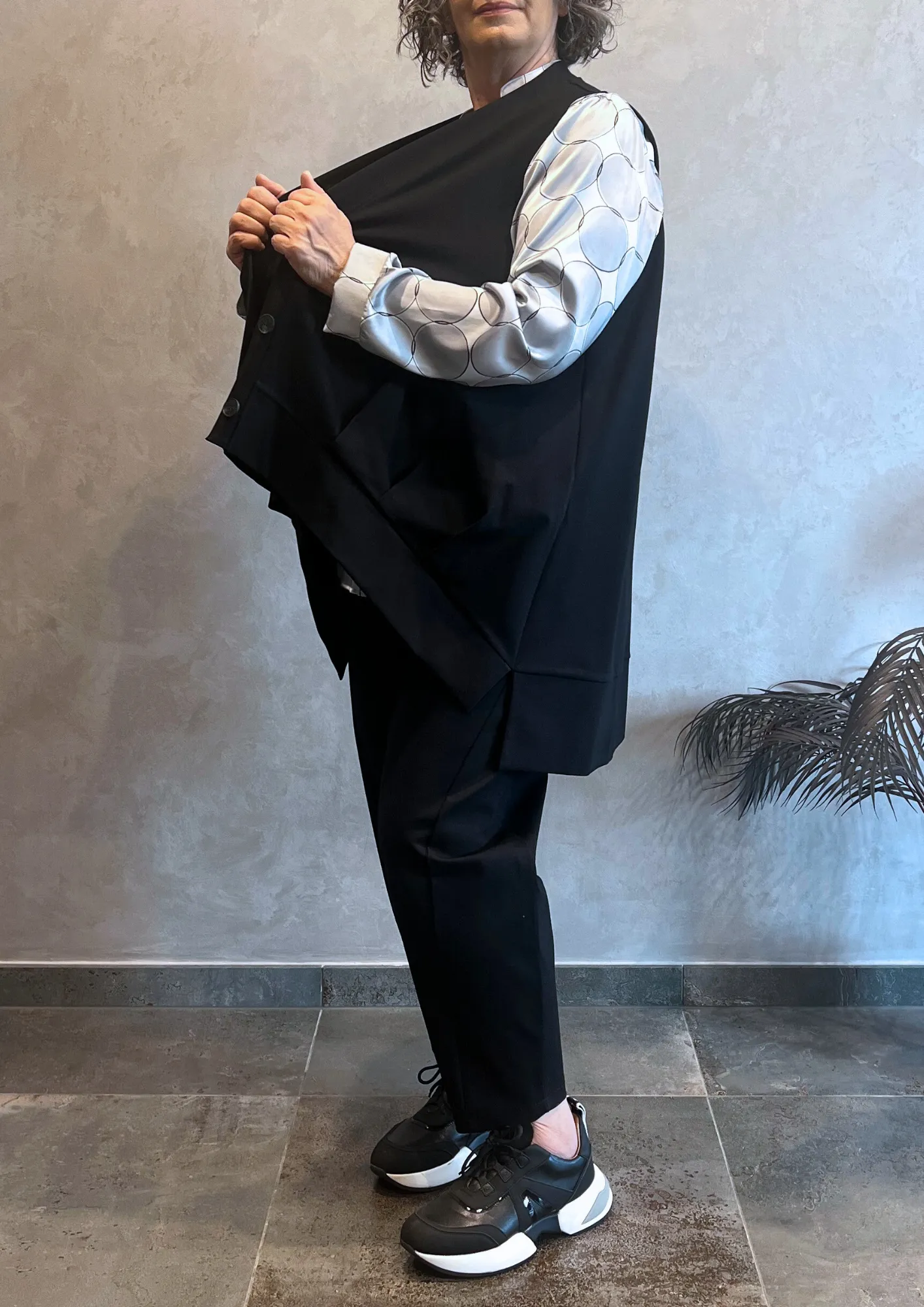 Gilet over asimmetrico Punto Milano