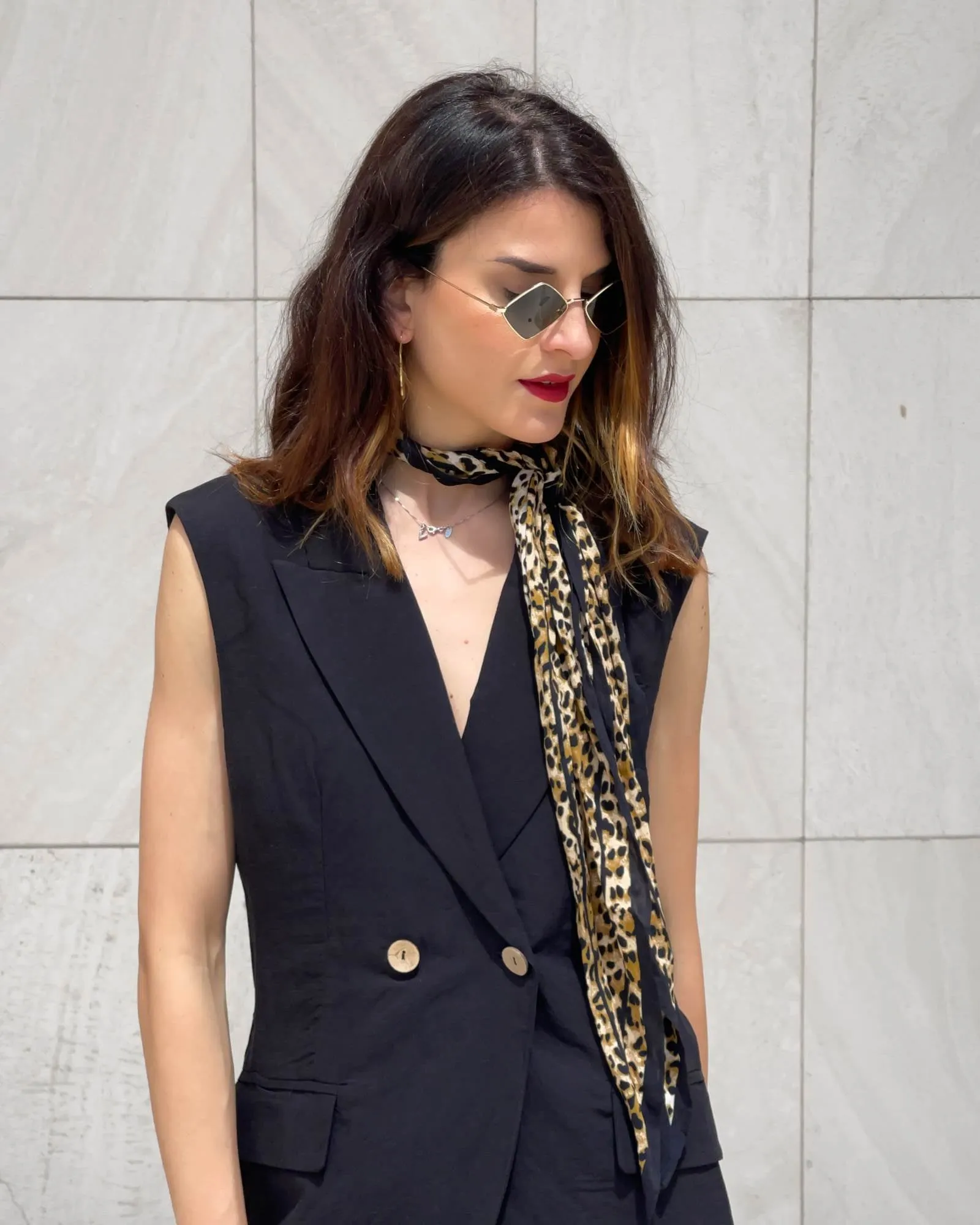 GILET PSL LINO VISCOSA NERO