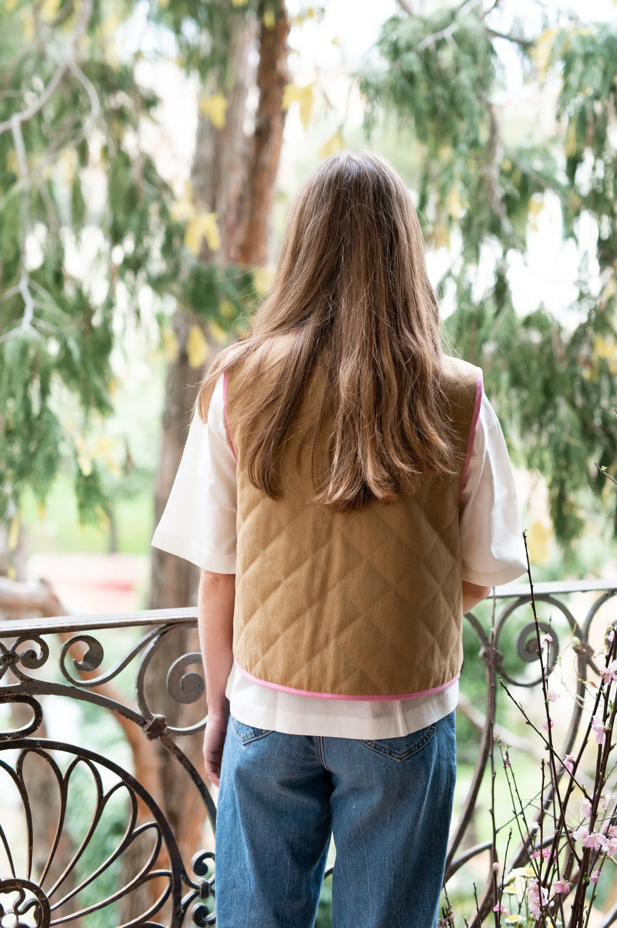 GILET reversibile  trapuntato di cotone