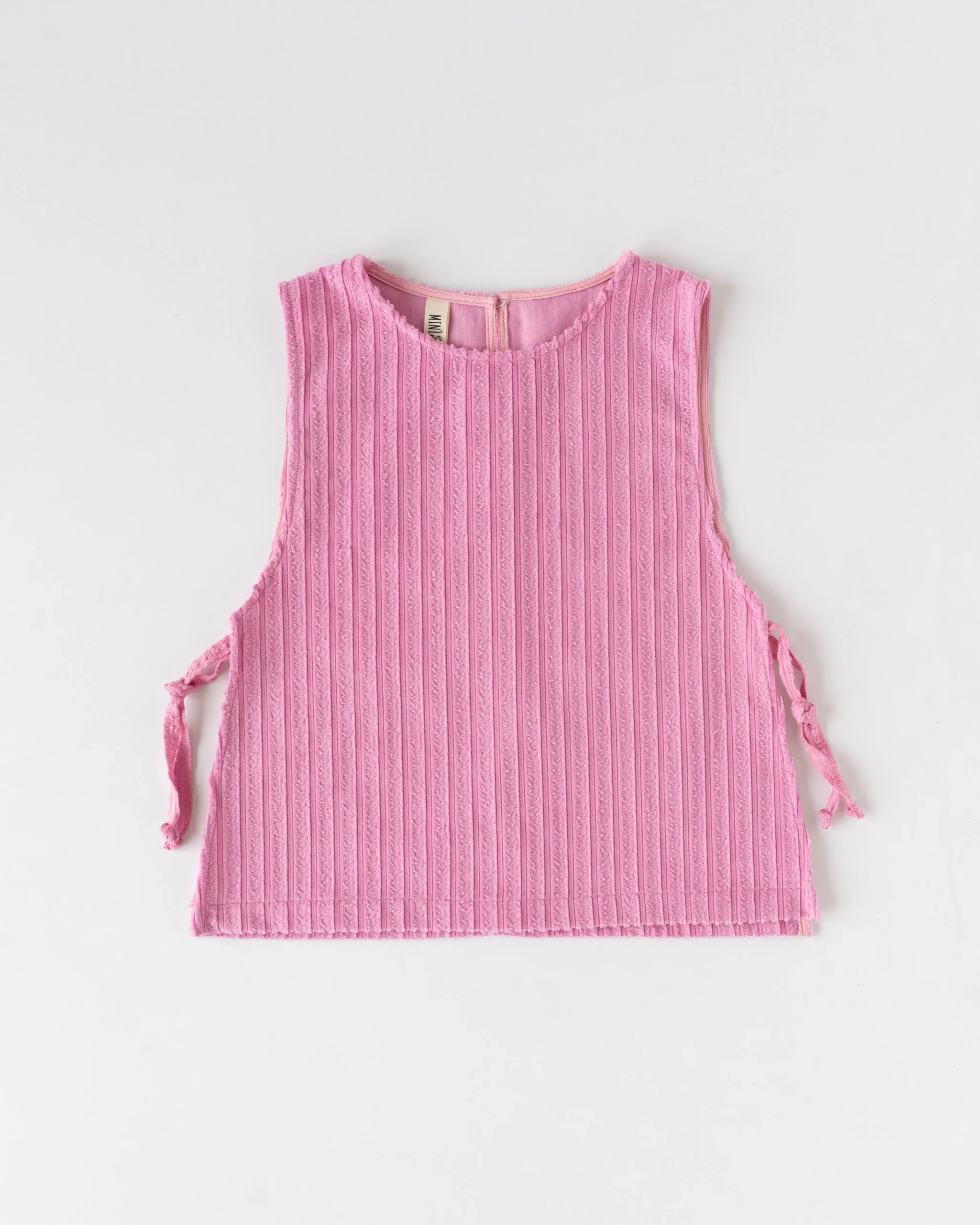 GILET velluto di cotone rosa