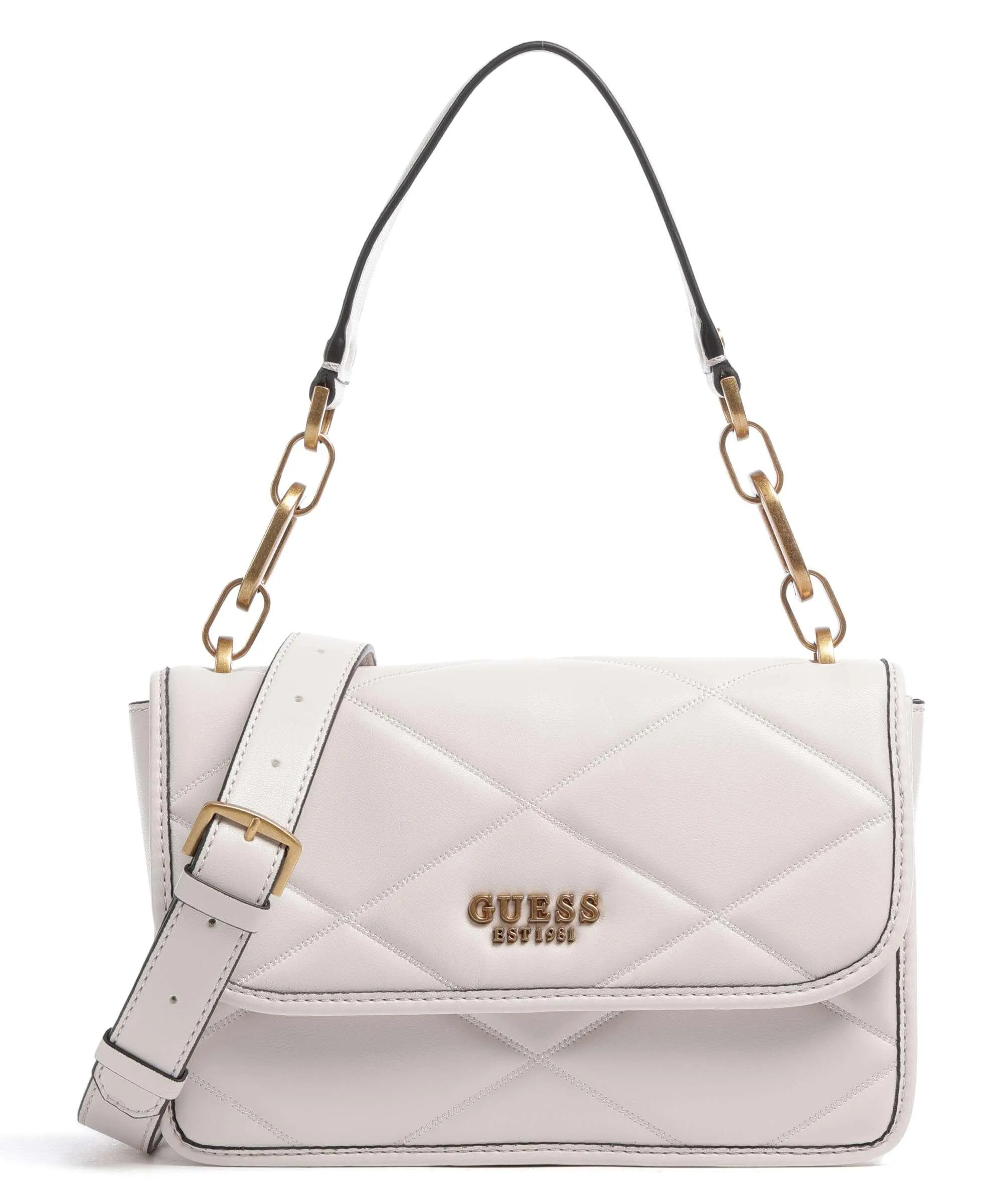  Guess Cilian Borsa a spalla pelle sintetica avorio  