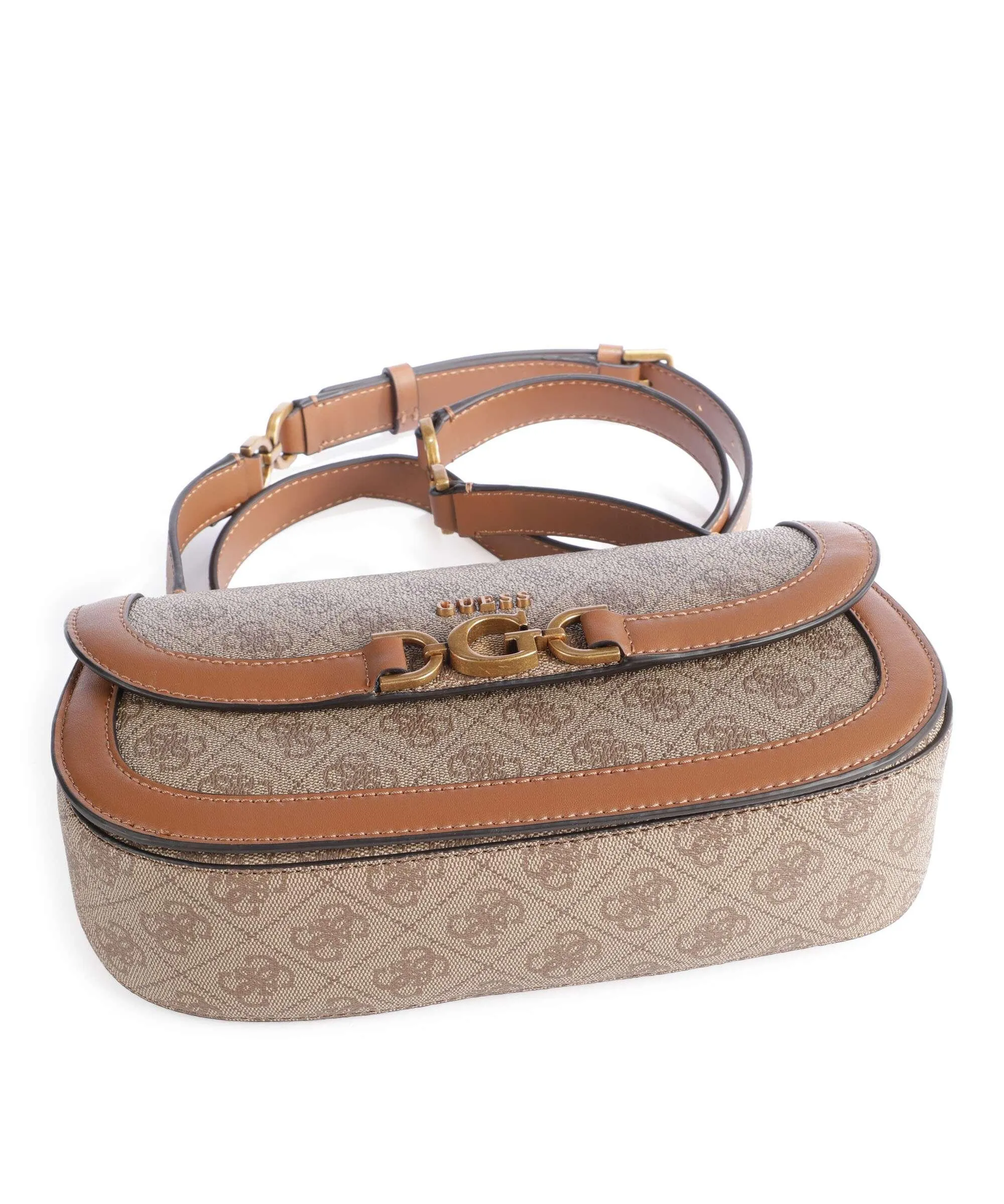 Guess Dagan Borsa a tracolla pelle sintetica marrone chiaro  