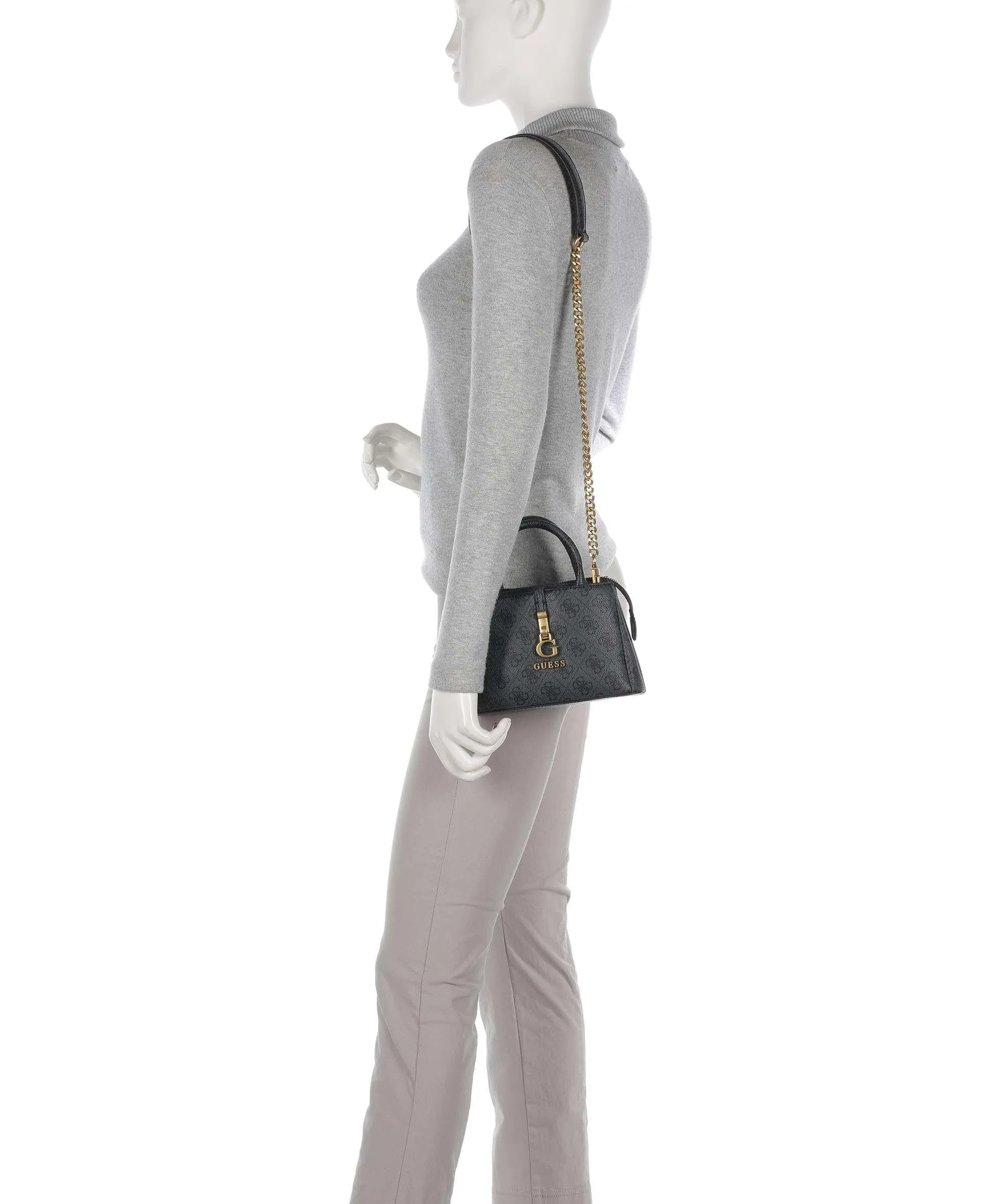  Guess G James Borsa a tracolla pelle sintetica grigio scuro  