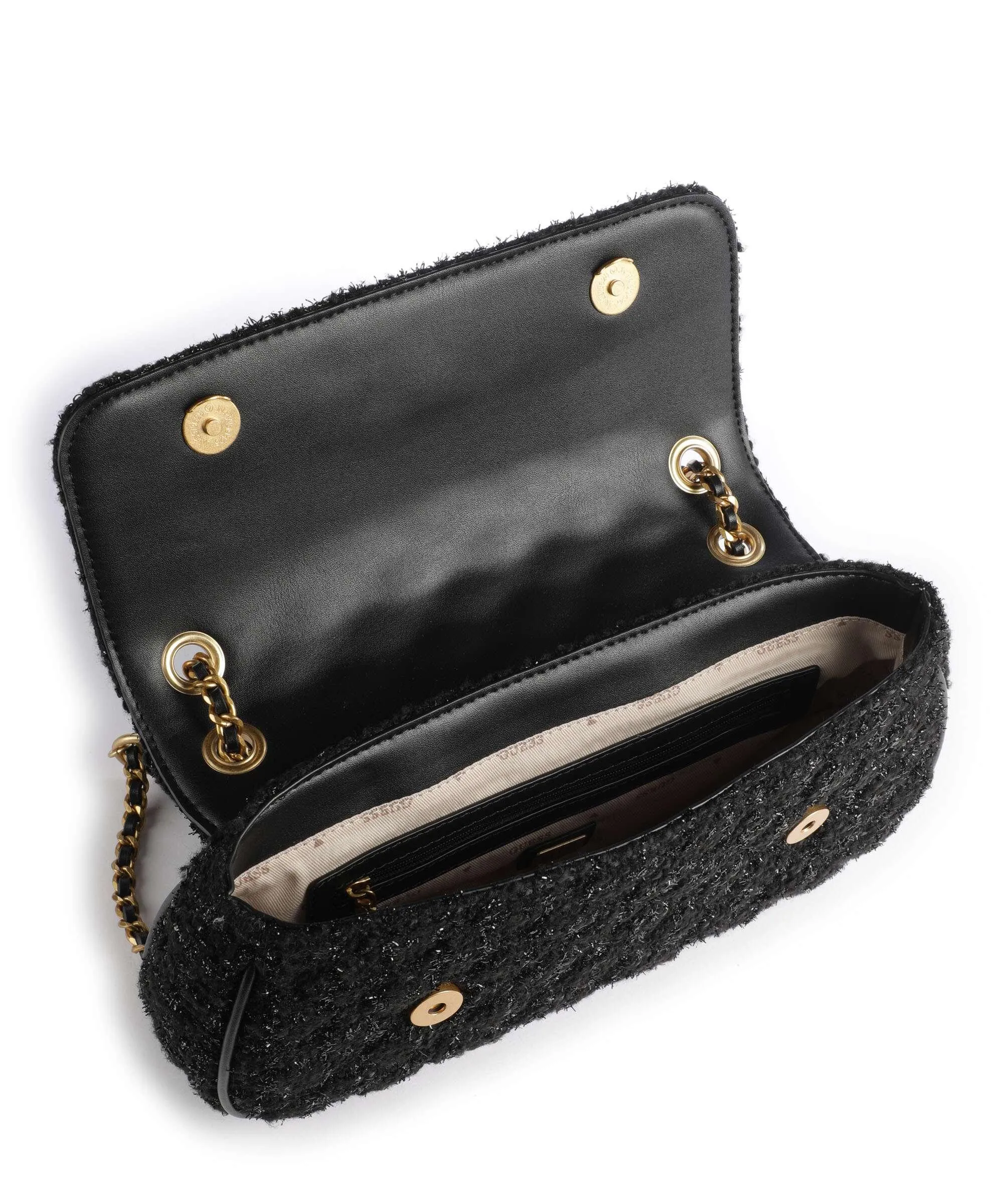  Guess Giully Borsa a spalla poliestere nero  