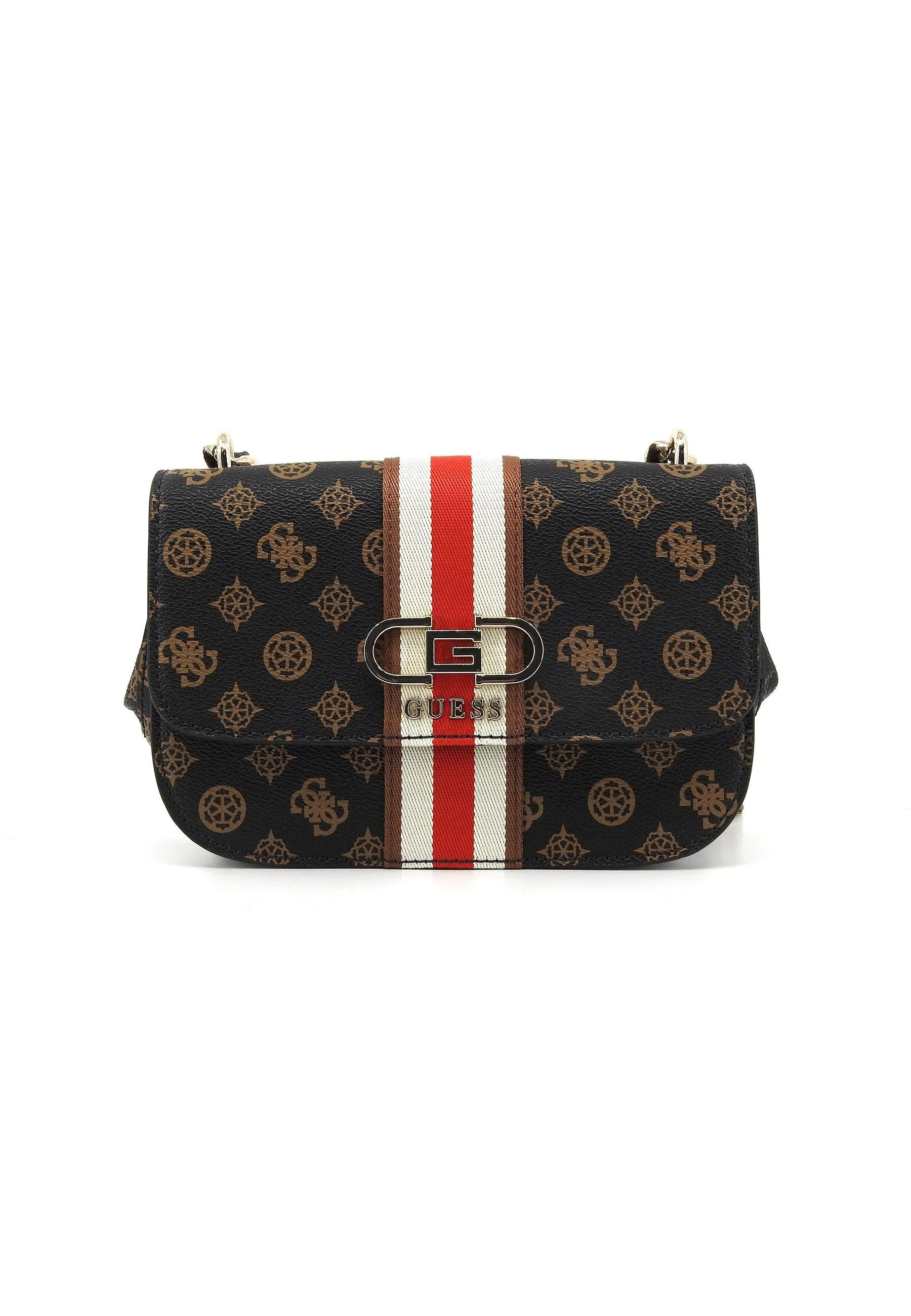 GUESS Nelka Borsa Tracolla Donna Mocha Logo PG930720