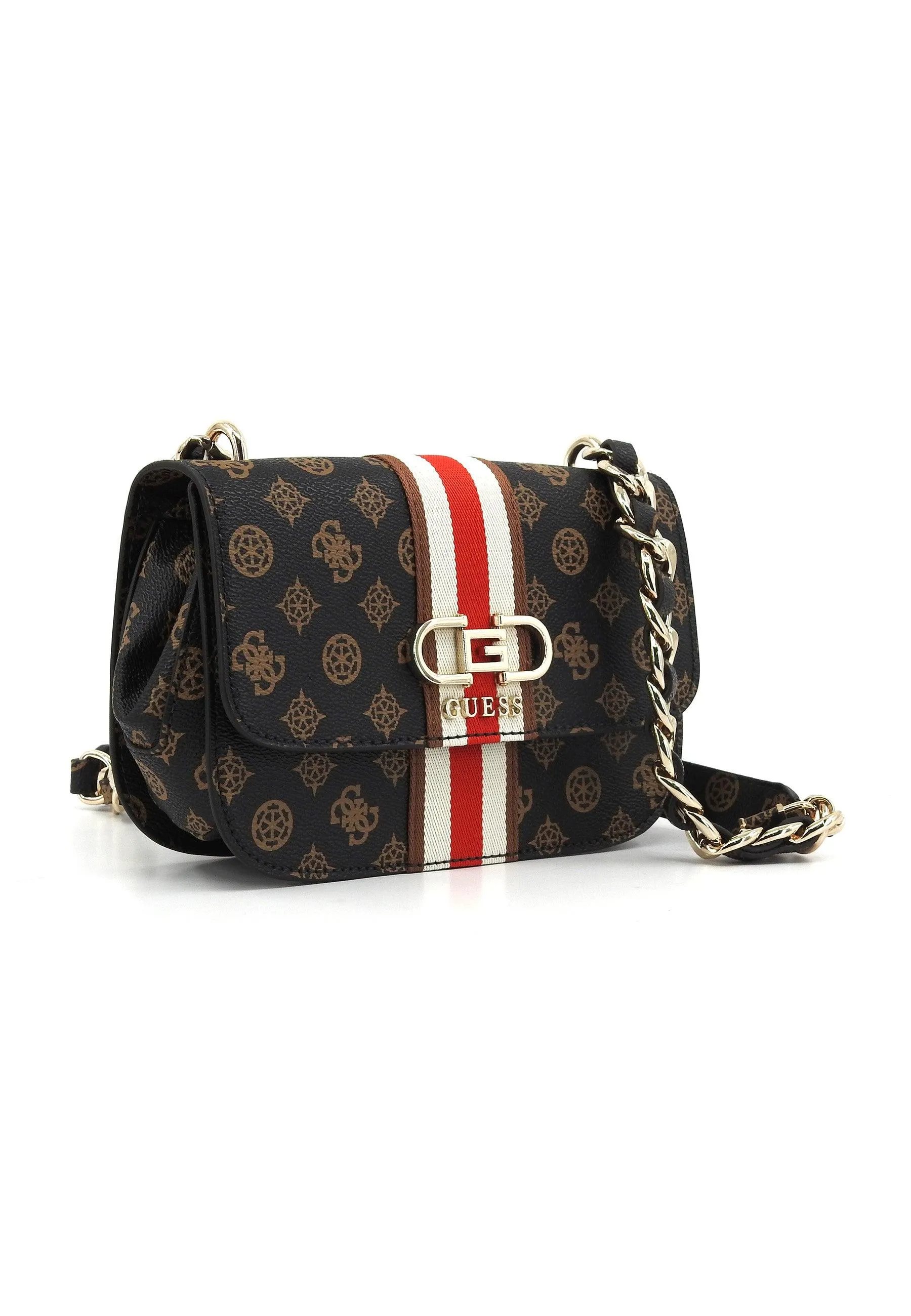 GUESS Nelka Borsa Tracolla Donna Mocha Logo PG930720