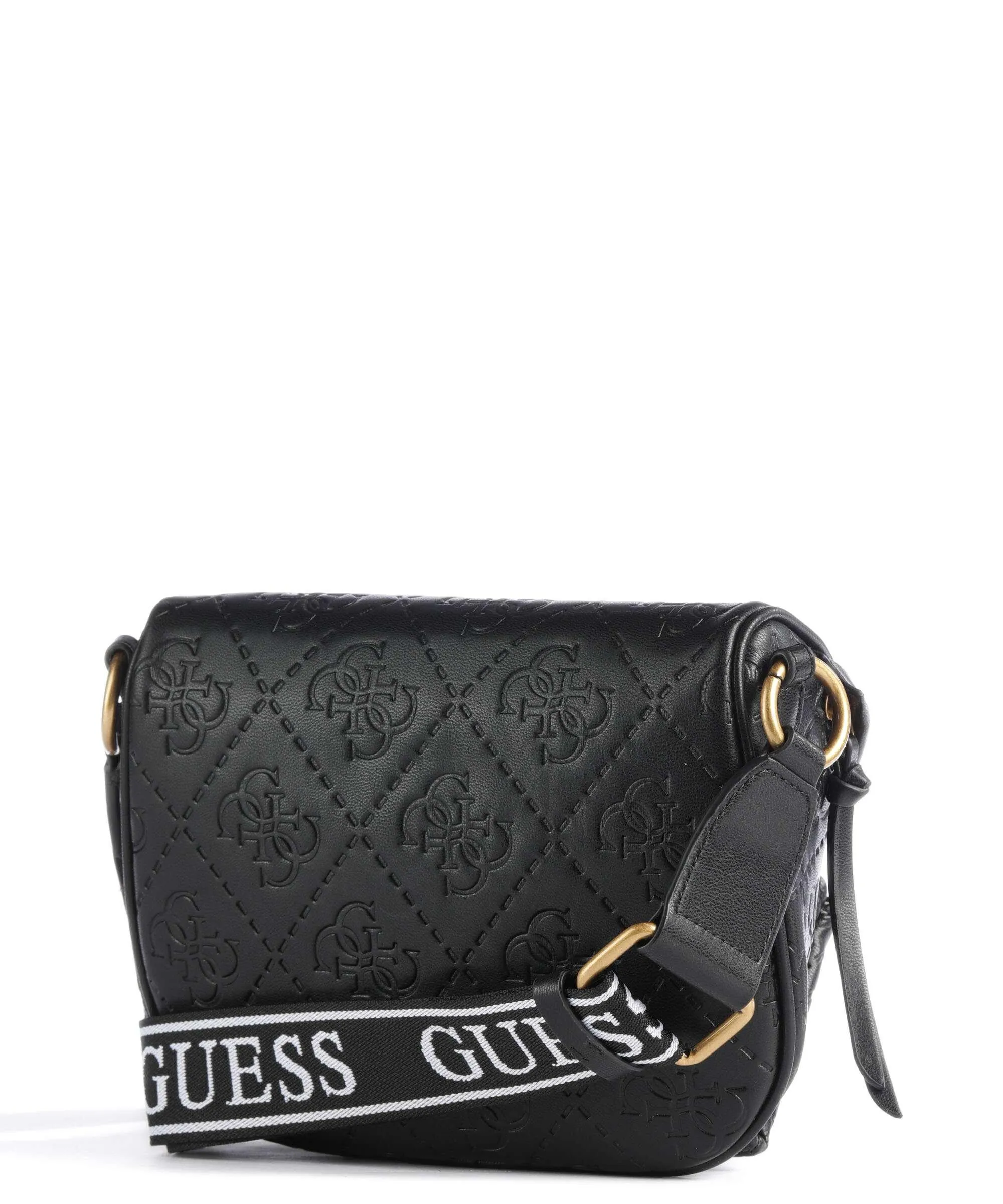  Guess Power Play Borsa sling pelle sintetica nero  