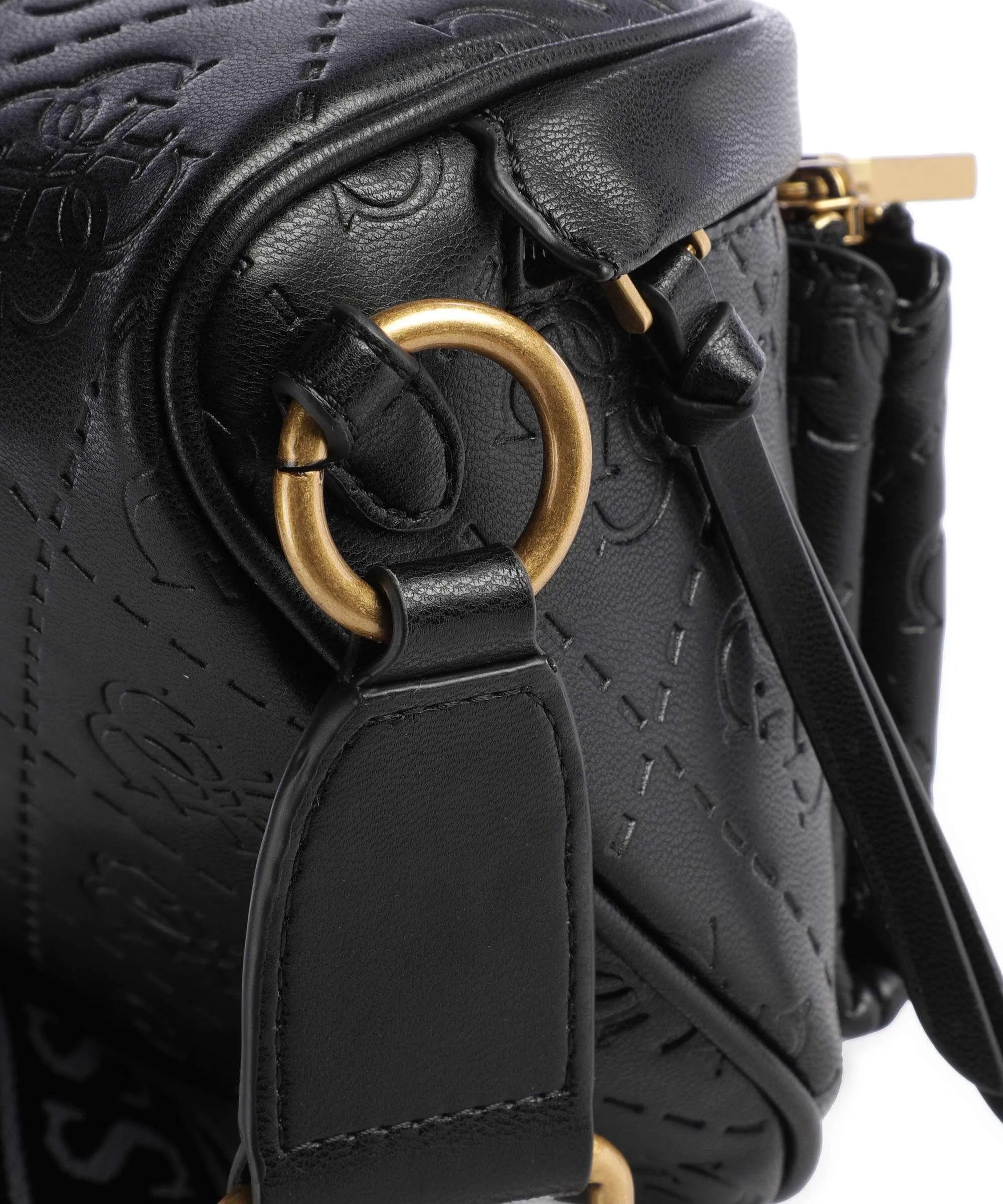  Guess Power Play Borsa sling pelle sintetica nero  