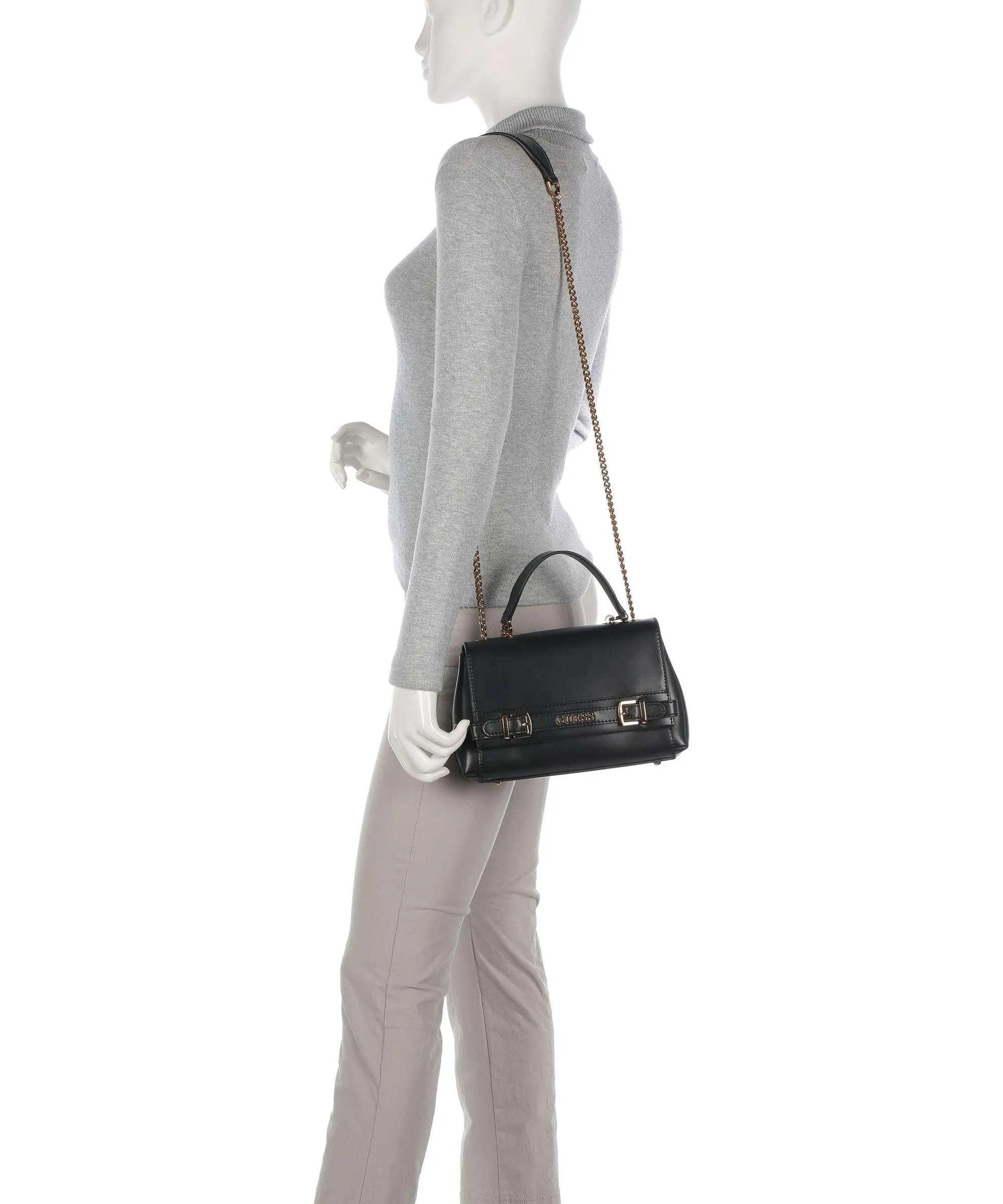  Guess Sestri Borsa a spalla pelle sintetica nero  