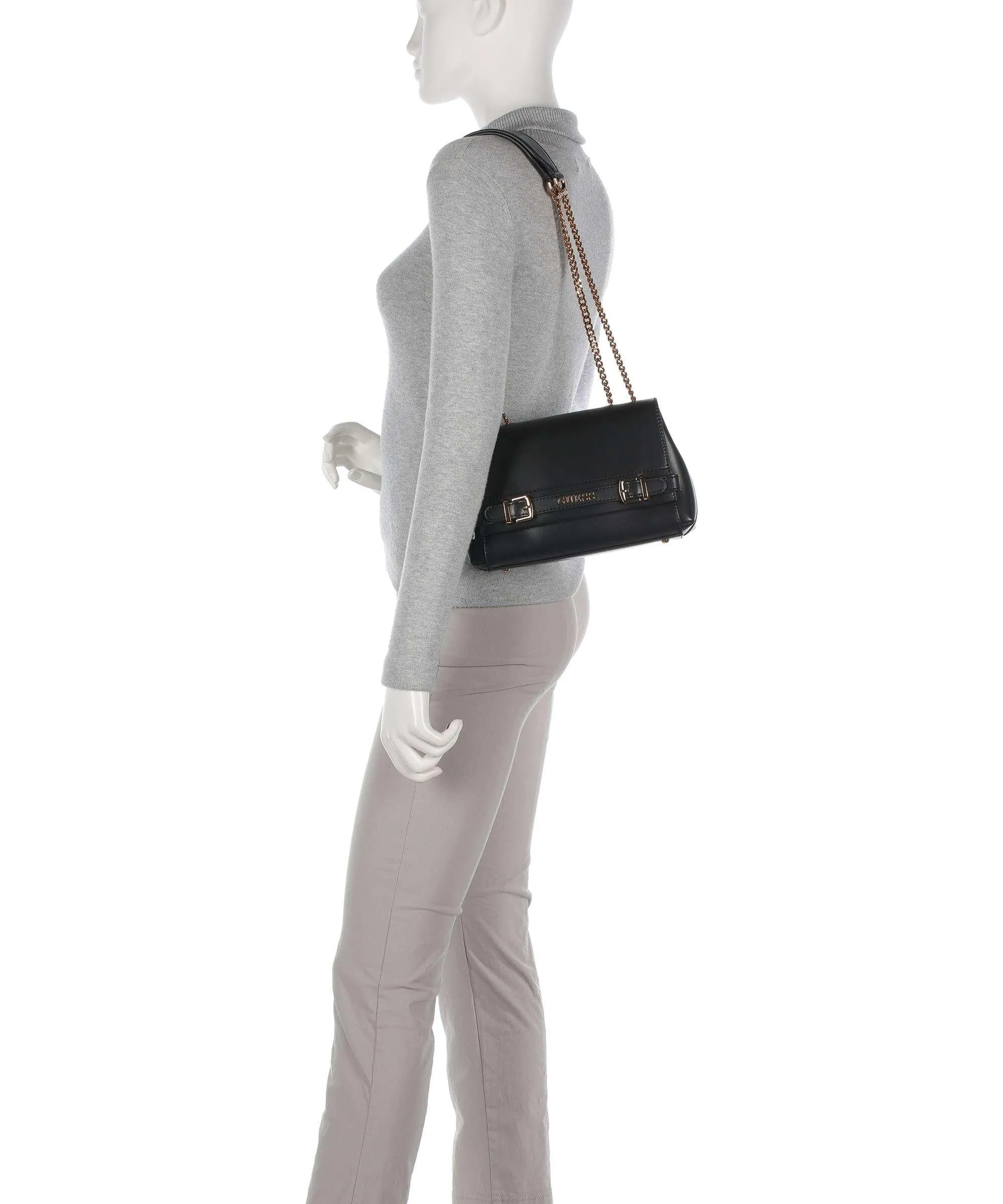  Guess Sestri Borsa a spalla pelle sintetica nero  