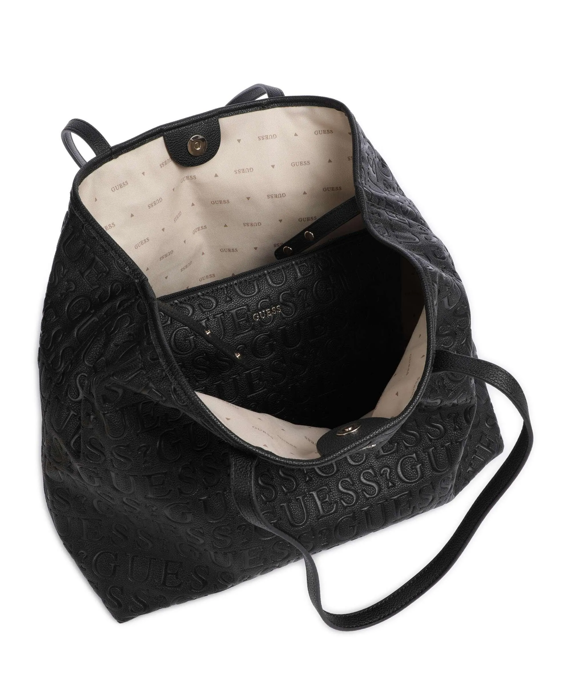  Guess Vikky Borsa shopper pelle sintetica nero  
