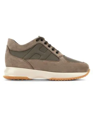 HOGAN Calzature,Sneakers Interactive In Pelle Beige 