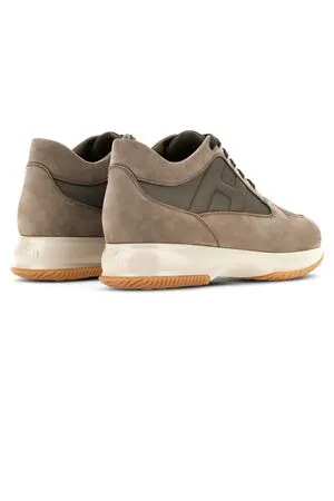 HOGAN Calzature,Sneakers Interactive In Pelle Beige 
