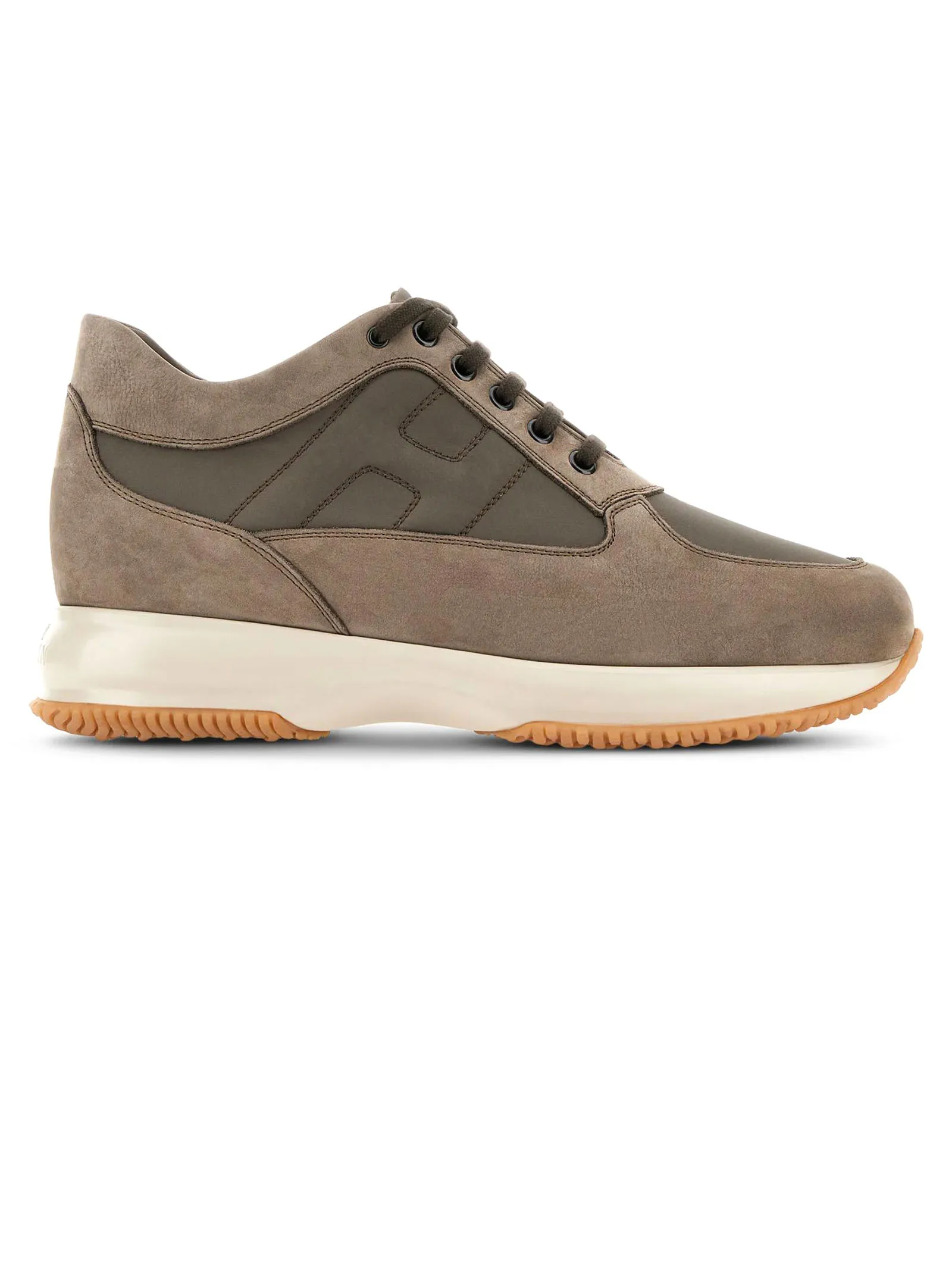 HOGAN Calzature,Sneakers Interactive In Pelle Beige 