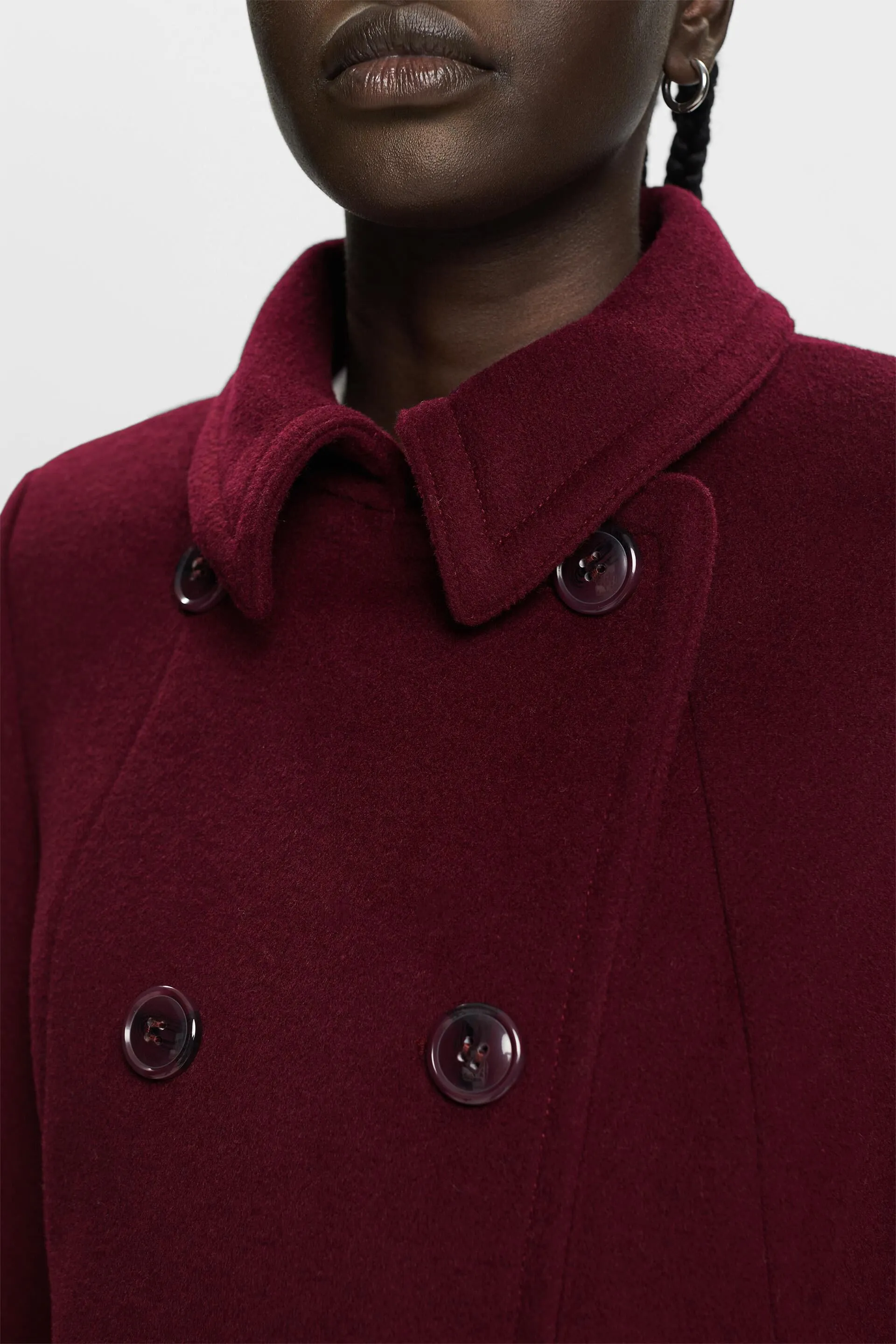 In materiale riciclato: Cappotto con lana