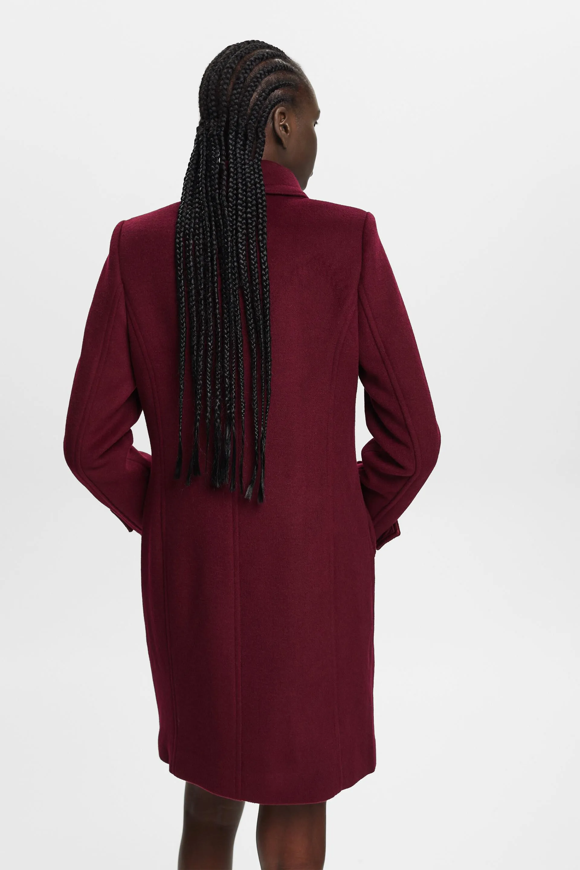 In materiale riciclato: Cappotto con lana